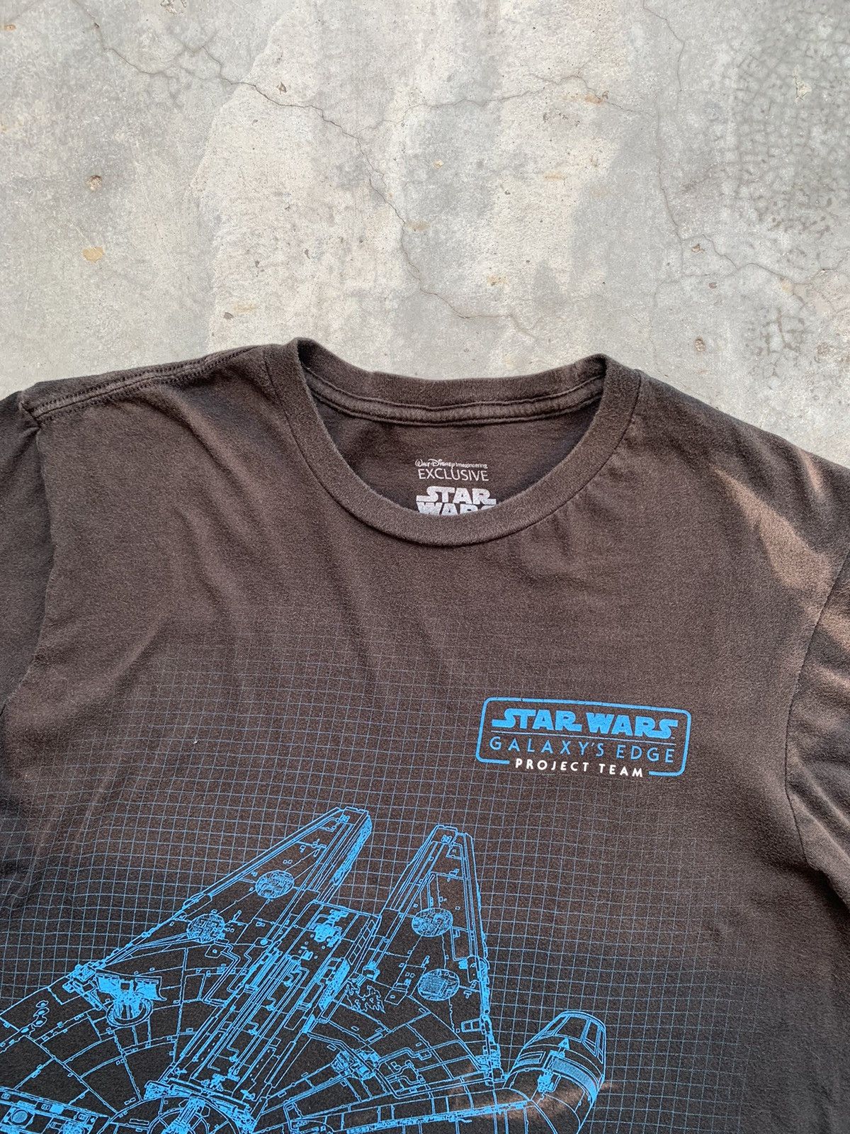 Thrashed Sun Faded Star wars Galaxy Edge oversized Tee