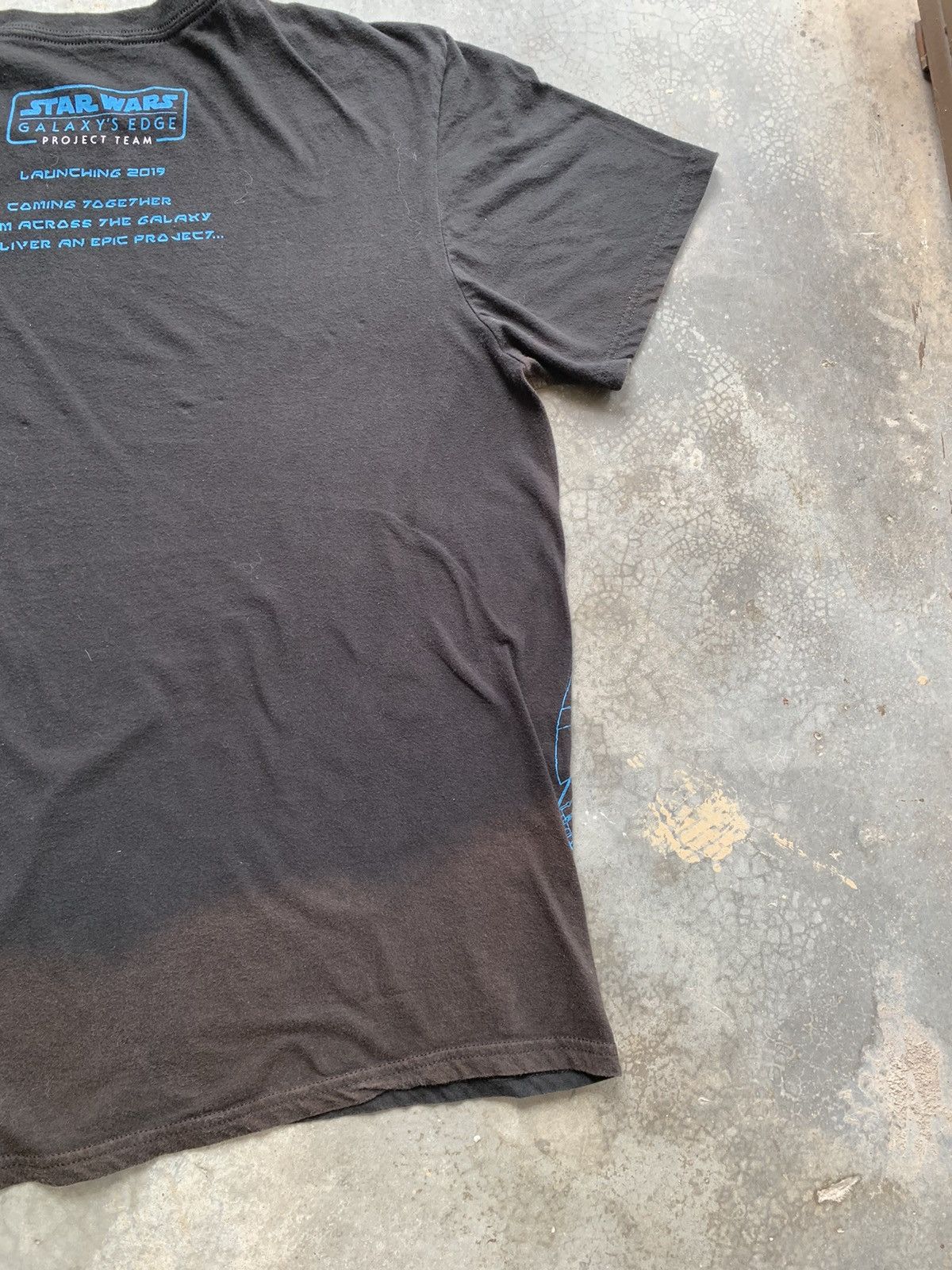 Thrashed Sun Faded Star wars Galaxy Edge oversized Tee