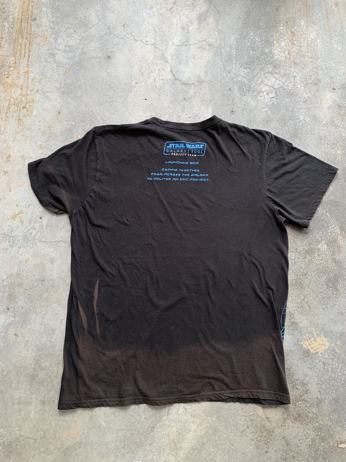 Thrashed Sun Faded Star wars Galaxy Edge oversized Tee