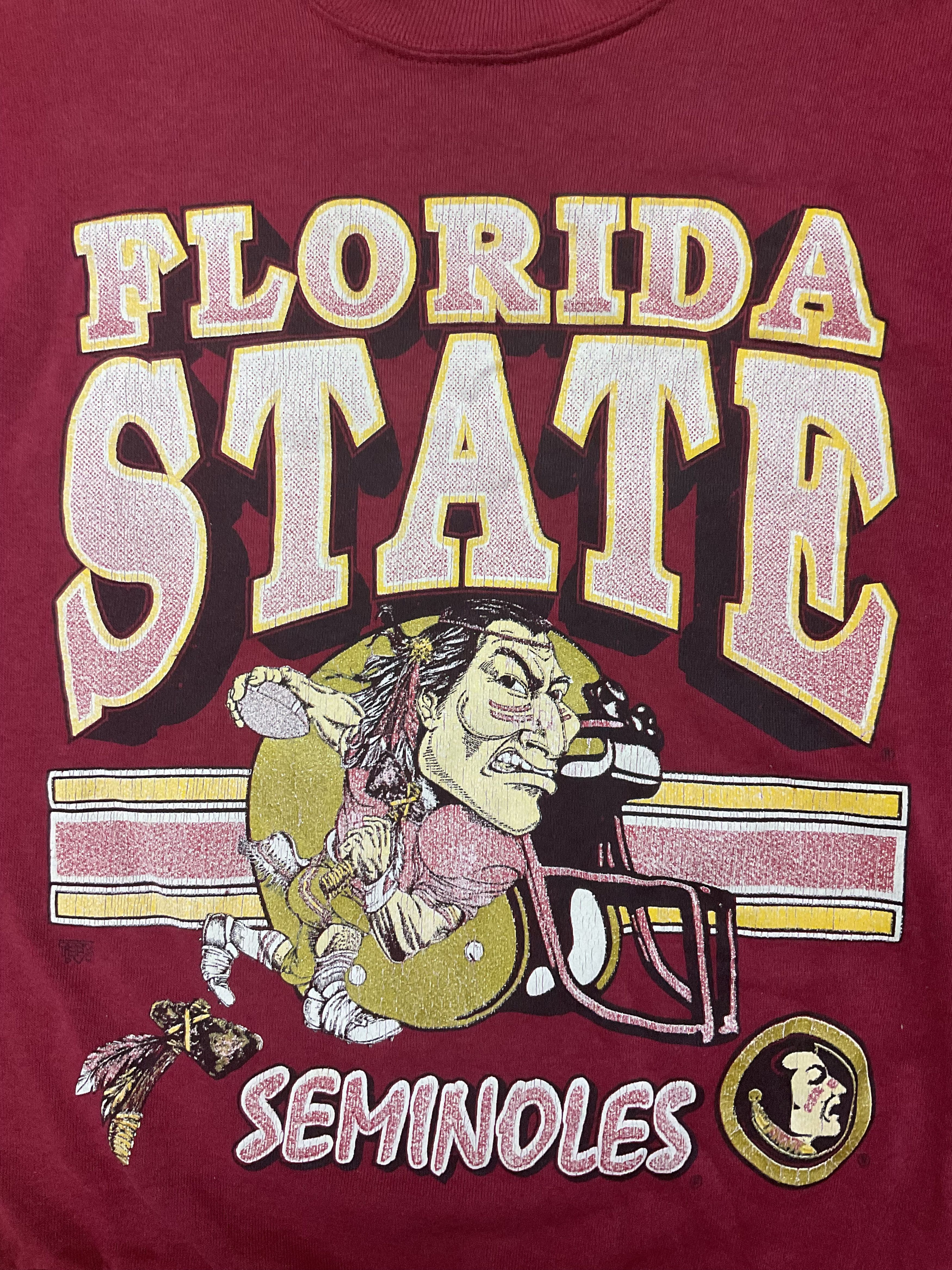 NCAA Vintage 90s Florida State Seminoles Sweatshirt Size US M / EU 48-50 / 2 - 2 Thumbnail