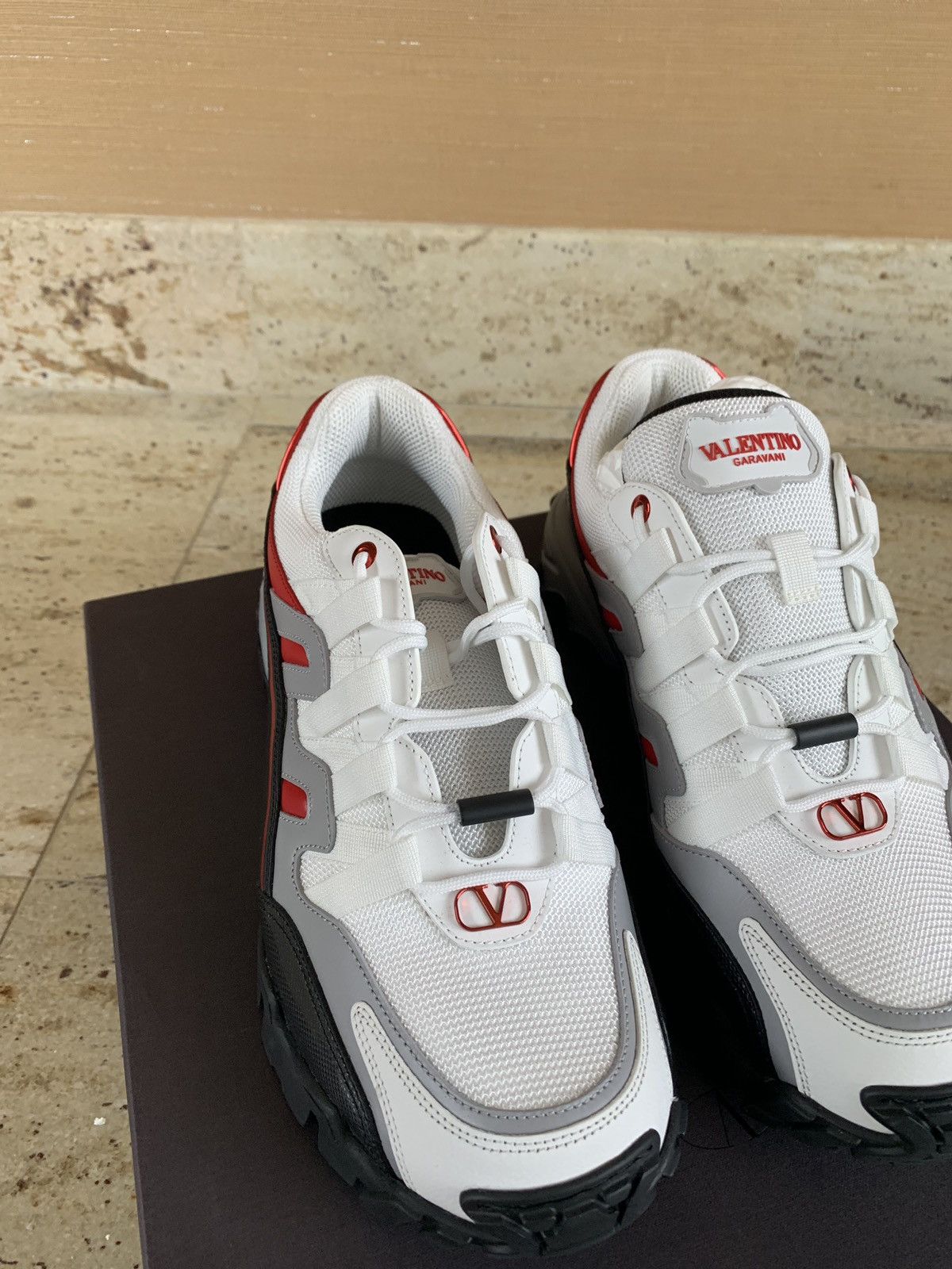 Valentino Logo Leather Trainer in Multicolor Size US 9.5 / EU 42-43 - 5 Thumbnail