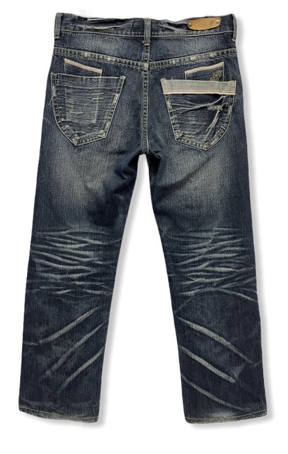 Indian Motorcycle 🔥INDIAN MOTOCYLE Distressed Clawmark Whisker Denim Pants Size US 32 / EU 48 - 7 Thumbnail