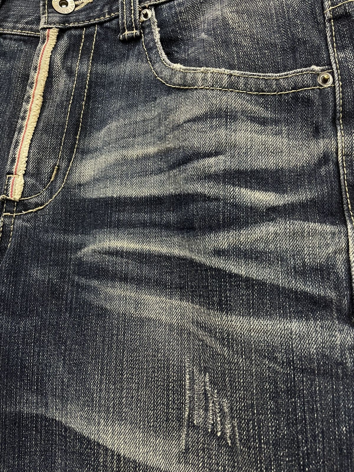 Indian Motorcycle 🔥INDIAN MOTOCYLE Distressed Clawmark Whisker Denim Pants Size US 32 / EU 48 - 3 Thumbnail