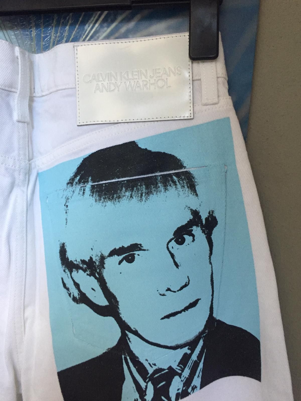 Andy Warhol × Calvin Klein Br24 - Calvin Klein X Andy Warhol Defected White Denim Jean Size US 30 / EU 46 - 7 Thumbnail