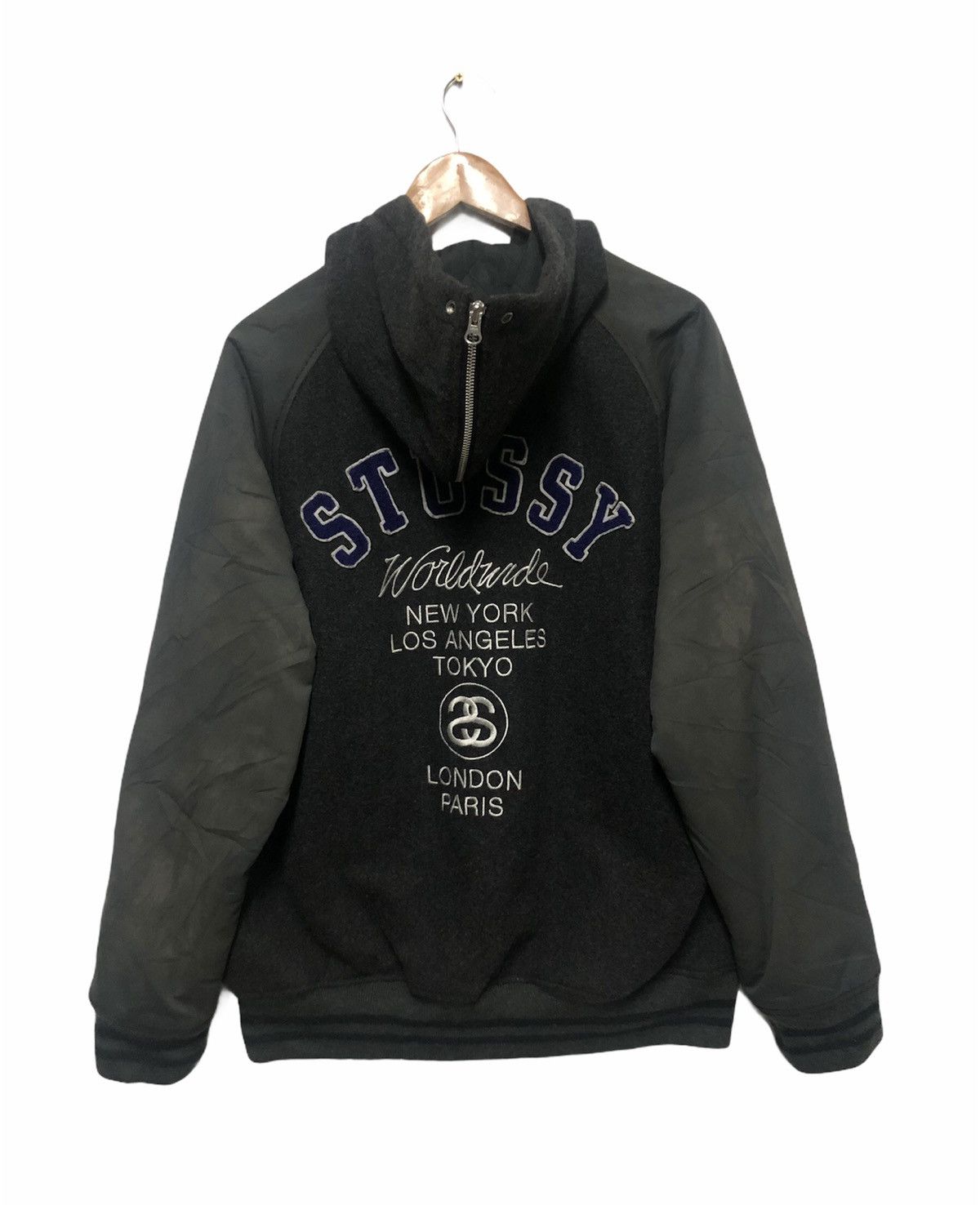 Stussy STUSSY CALIFORNIA USA VARSITY HOODIE JACKET Size US XL / EU 56 / 4 - 9 Thumbnail