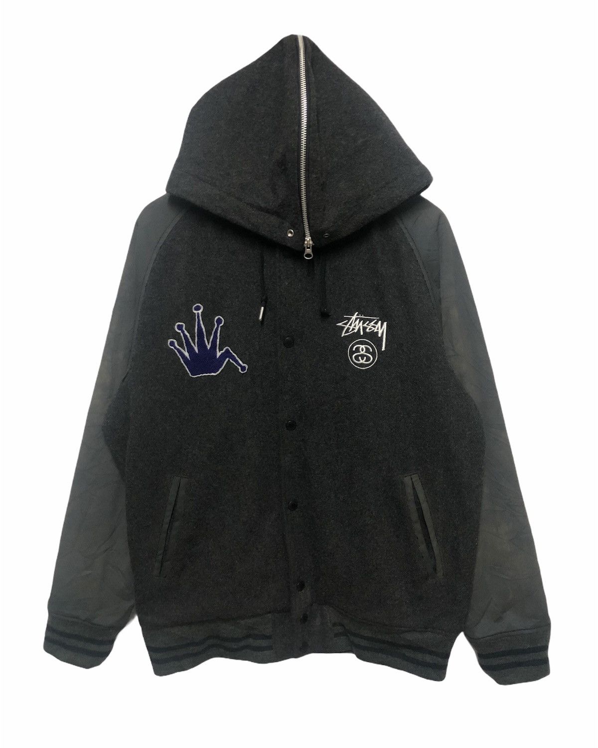 Stussy STUSSY CALIFORNIA USA VARSITY HOODIE JACKET Size US XL / EU 56 / 4 - 2 Thumbnail