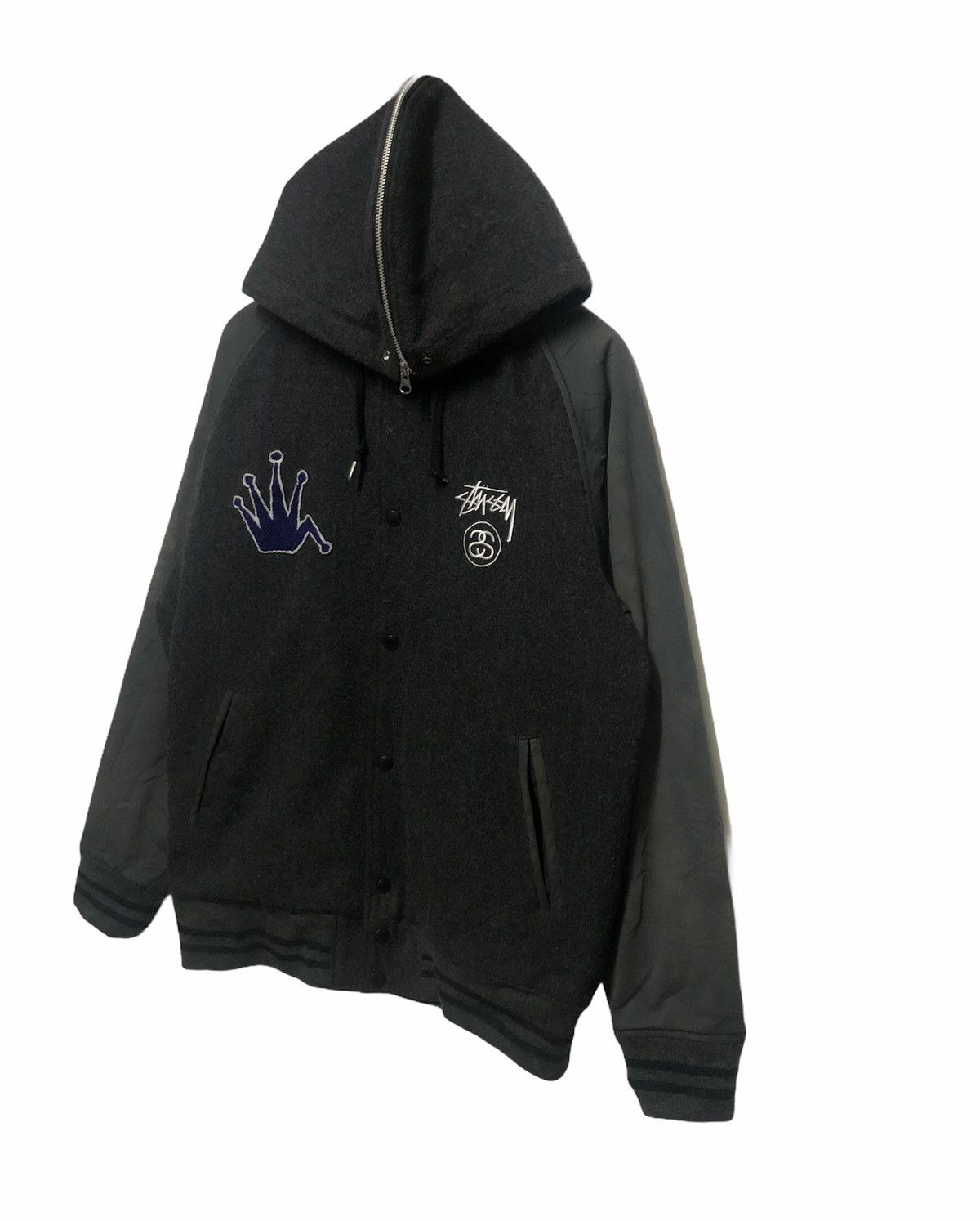 Stussy STUSSY CALIFORNIA USA VARSITY HOODIE JACKET Size US XL / EU 56 / 4 - 3 Thumbnail