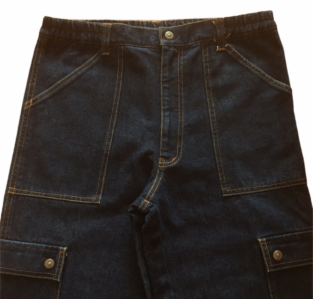 Japanese Brand × Vintage Vintage cargo pants multiple pocket baggy jeans Size US 31 - 3 Thumbnail