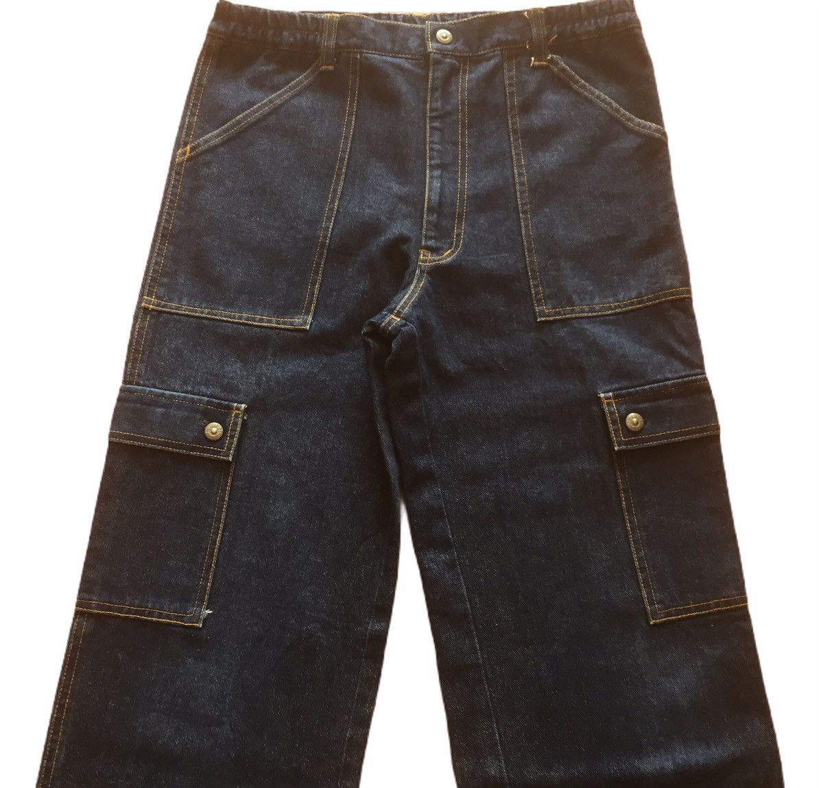 Japanese Brand × Vintage Vintage cargo pants multiple pocket baggy jeans Size US 31 - 2 Thumbnail