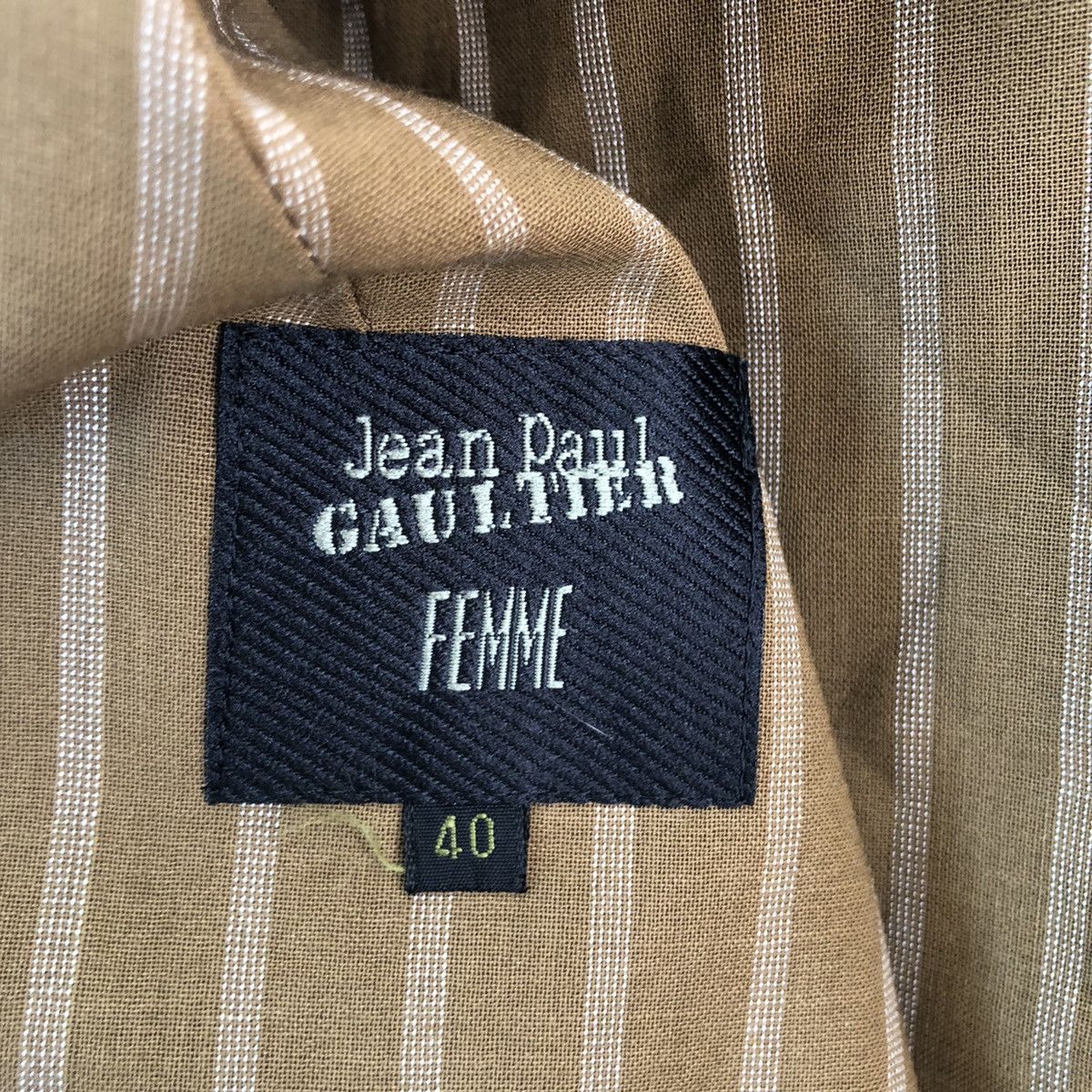 Jean Paul Gaultier JEAN PAUL GAULTIER FEMME STRIPES LIGHT JACKET Size US M / EU 48-50 / 2 - 8 Thumbnail