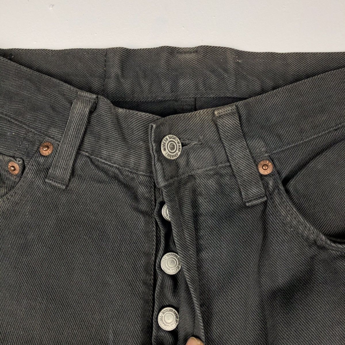 Japanese Brand × Johnbull × Vintage Vintage John bull selvedge Jeans black faded Size US 28 / EU 44 - 3 Thumbnail