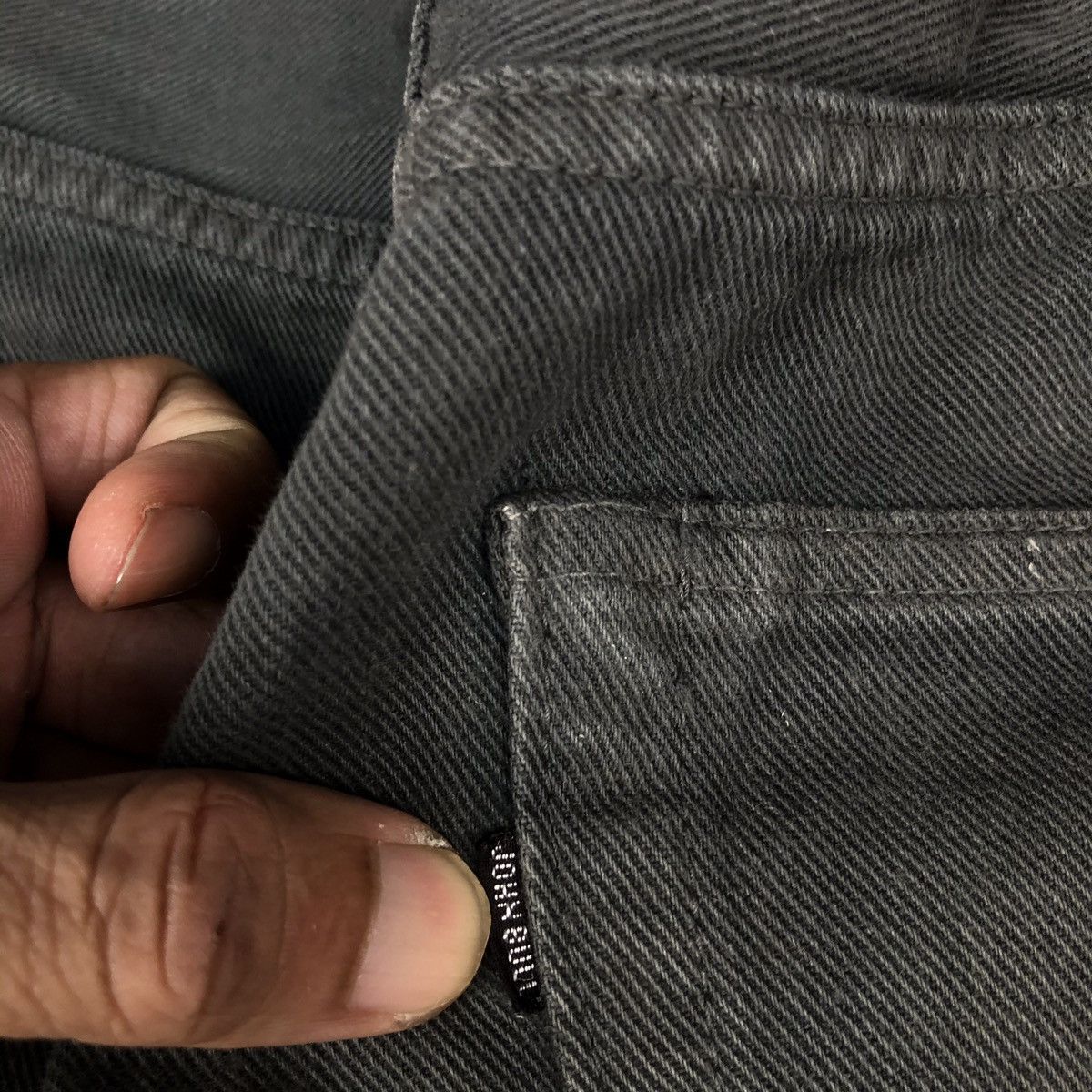 Japanese Brand × Johnbull × Vintage Vintage John bull selvedge Jeans black faded Size US 28 / EU 44 - 9 Thumbnail