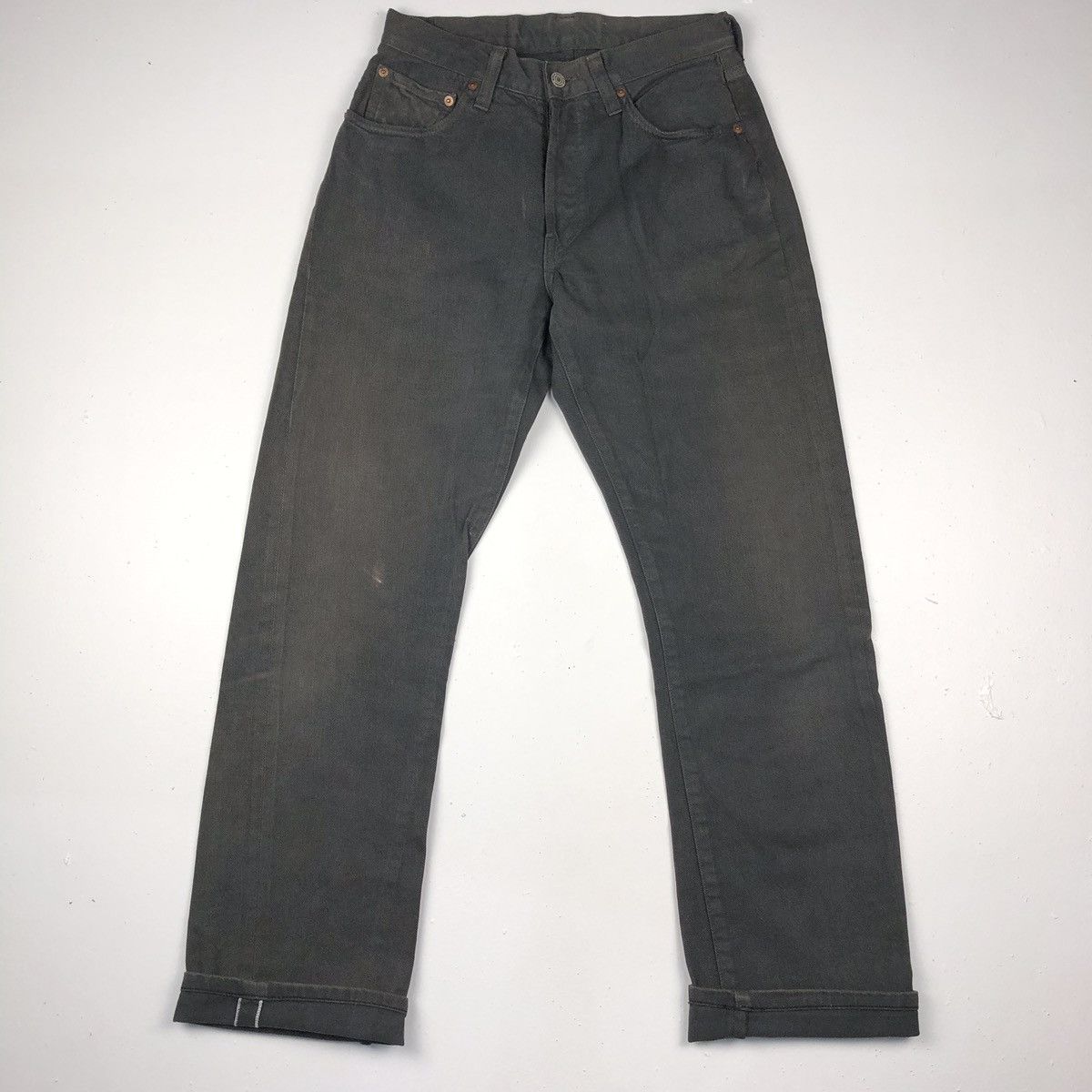 Japanese Brand × Johnbull × Vintage Vintage John bull selvedge Jeans black faded Size US 28 / EU 44 - 1 Thumbnail