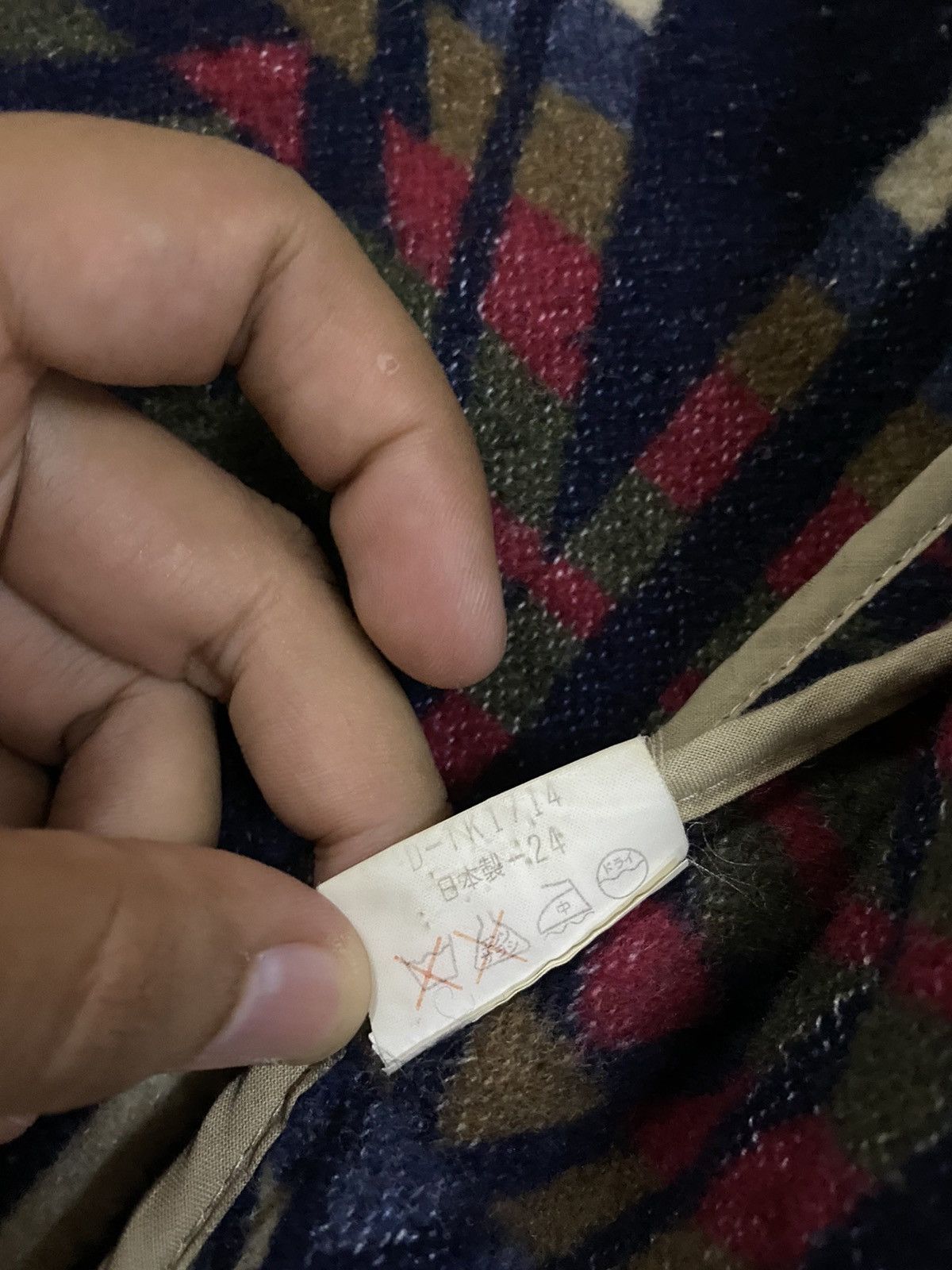 Japanese Brand × Pendleton × Vintage Vtg❌Global News Duffle Coat Jacket Chimayo Rug Wool Blend Size US L / EU 52-54 / 3 - 10 Thumbnail