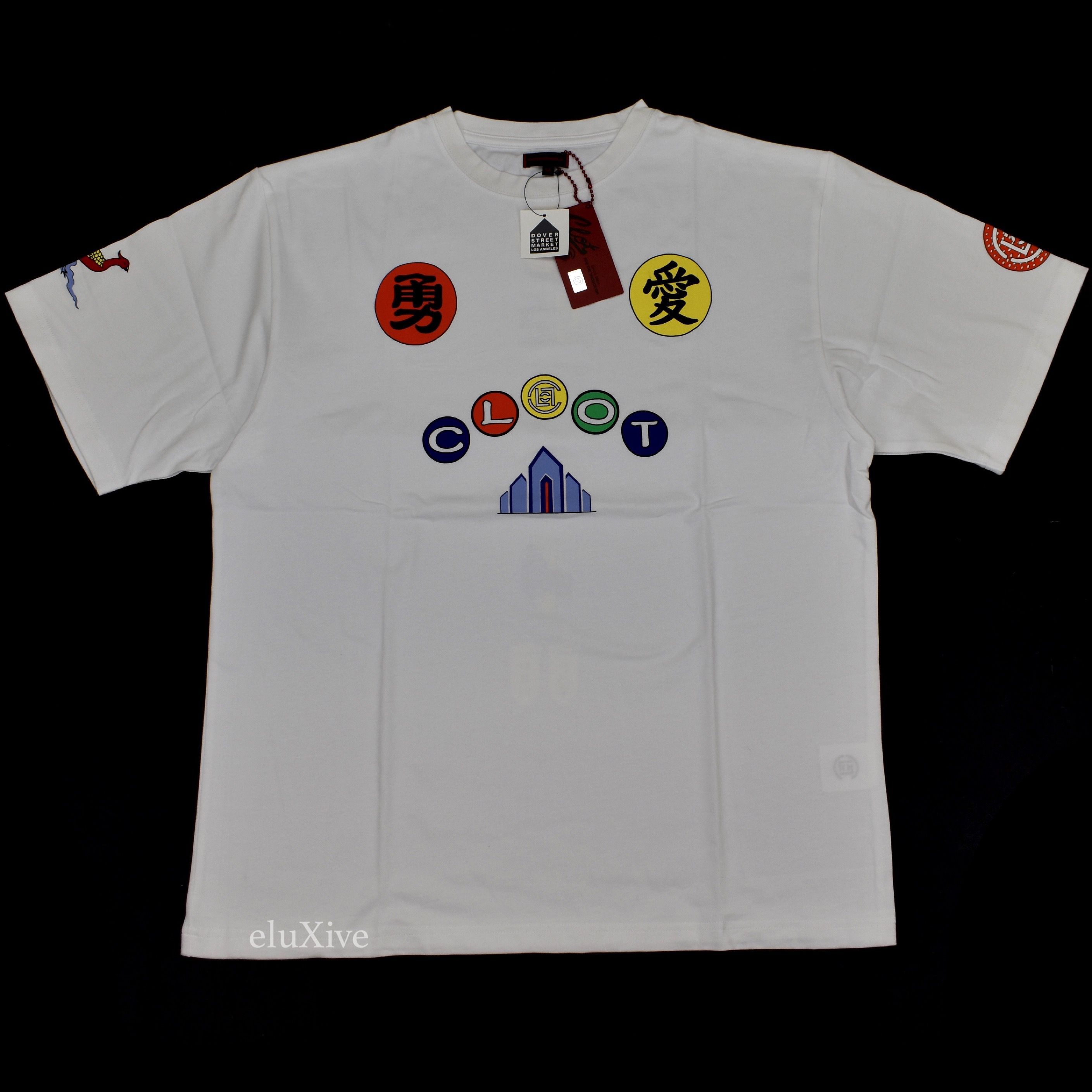 image of Clot Dsm Fearless Logo Insignia Print T-Shirt Ds in White, Men's (Size XL)