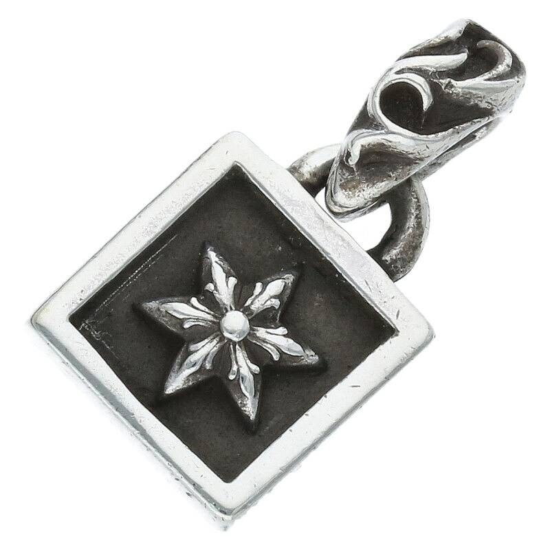 Pre-owned Chrome Hearts Framed Star Pendant In Silver
