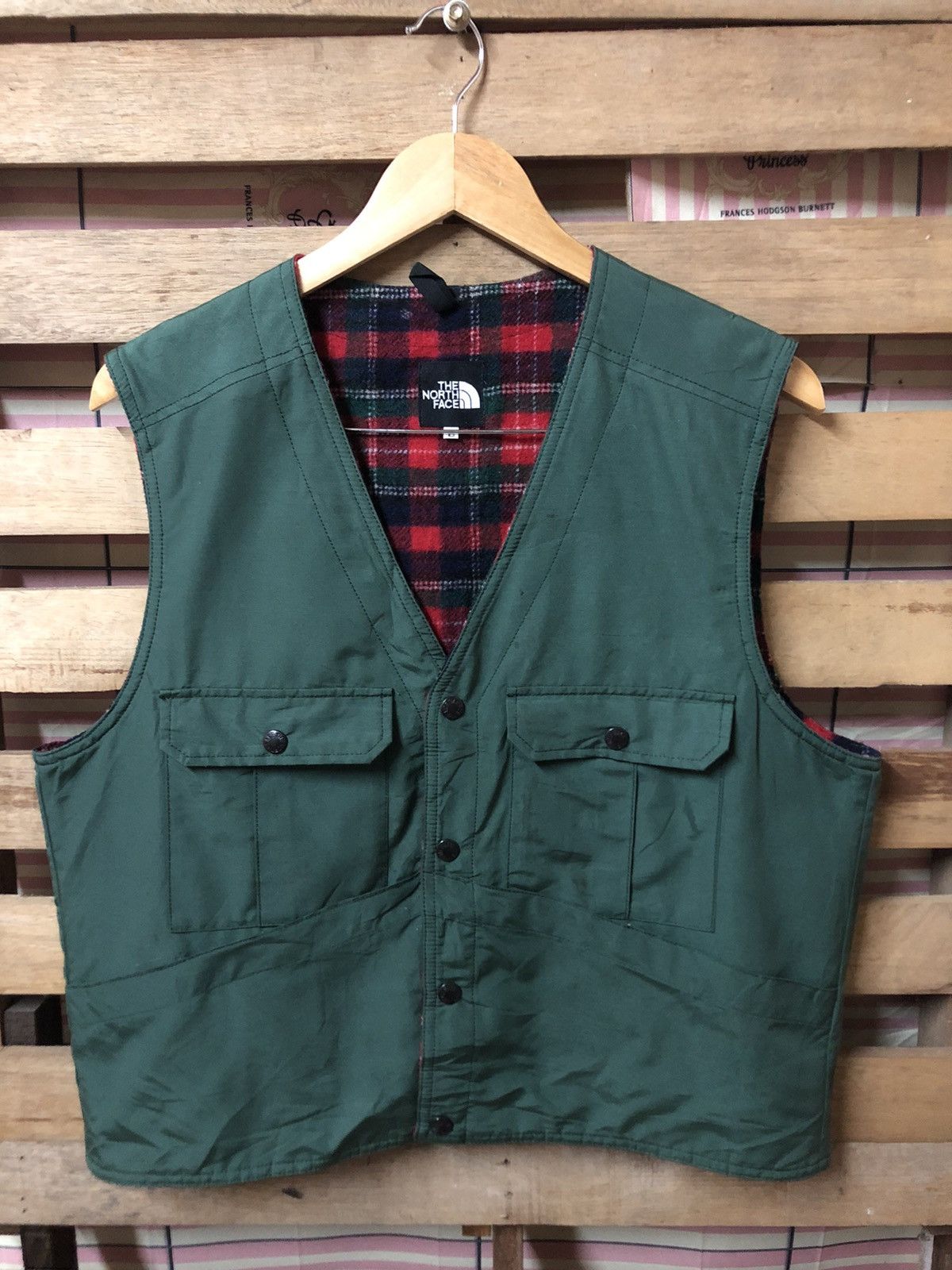 The North Face The North Face Vest Jacket Lined Pattern Size US L / EU 52-54 / 3 - 1 Thumbnail