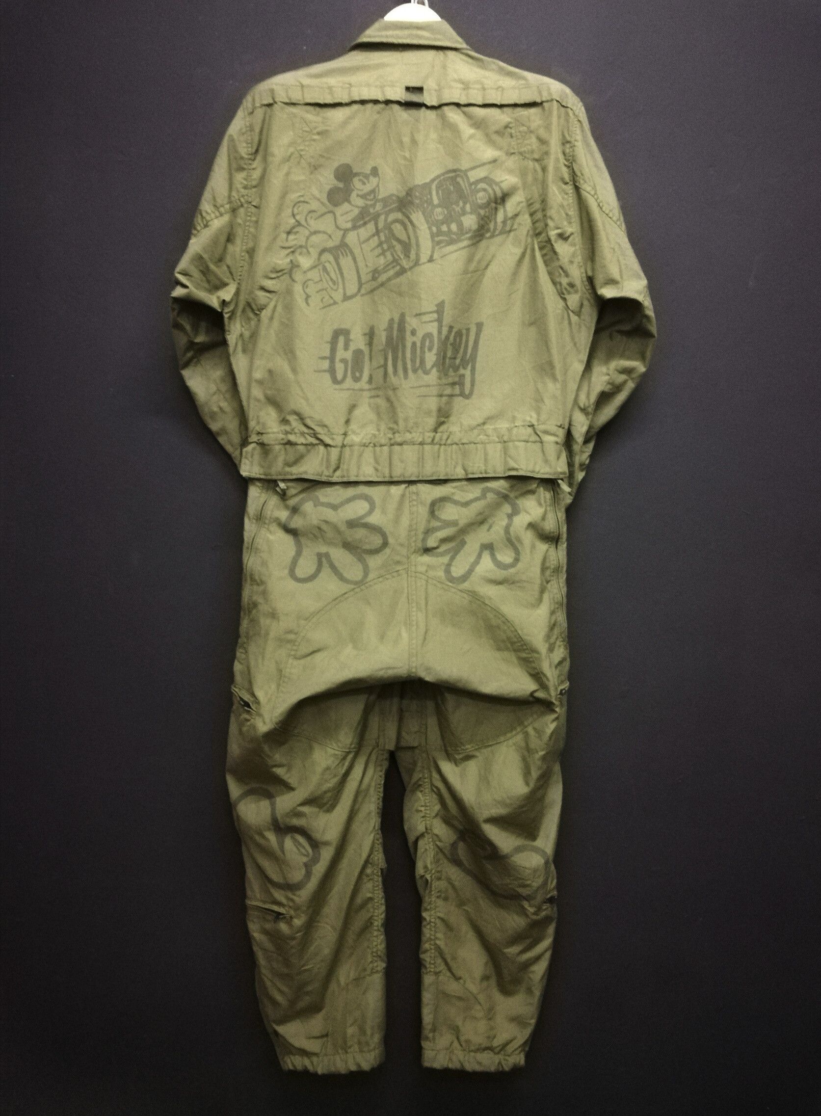 Mickey Mouse × Vintage Vintage Recustom Military Mickey Mouse Parachute Coveralls Size US 38 / EU 54 - 2 Thumbnail