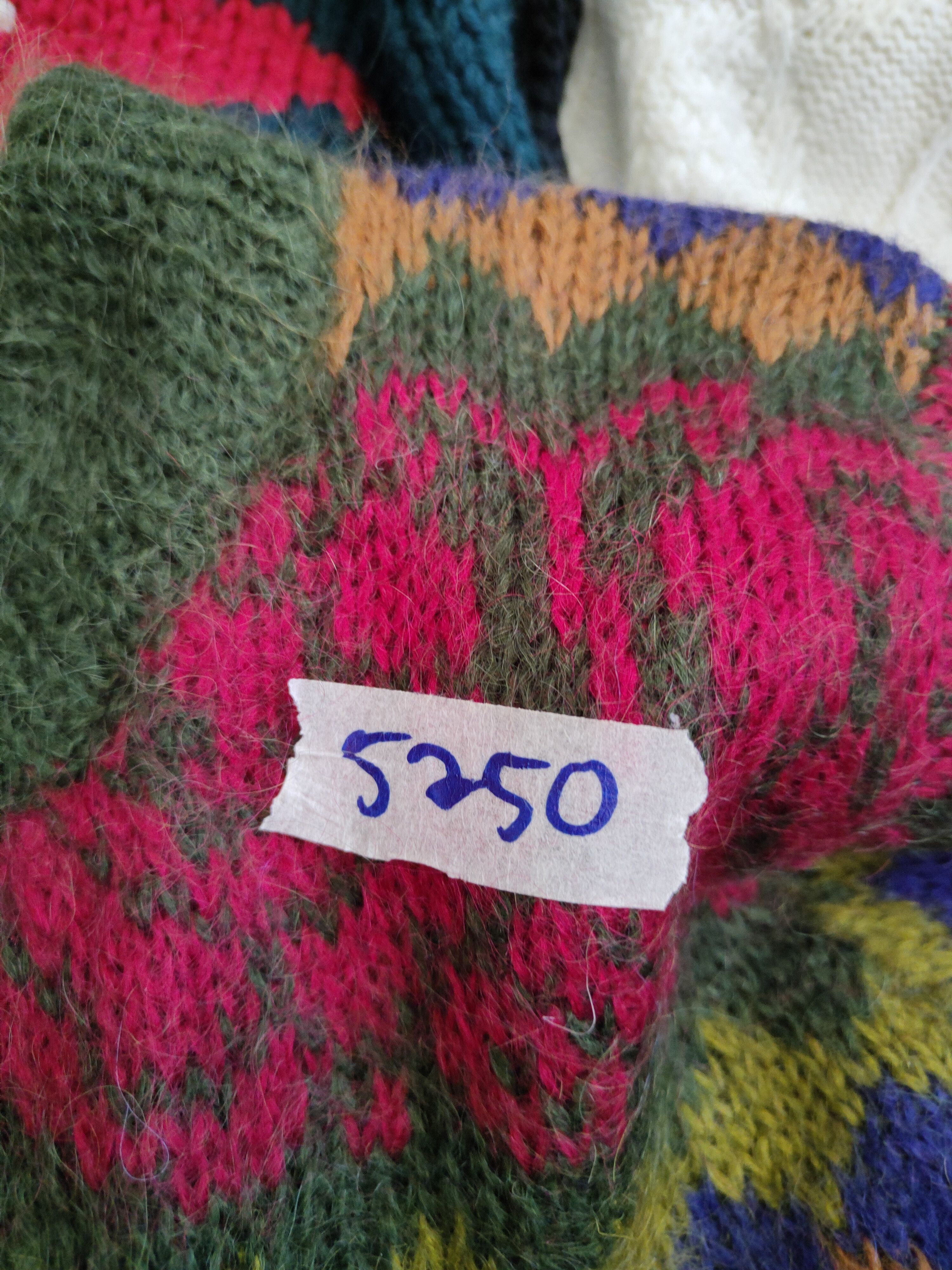 Japanese Brand Japan Green mohair flower art cardigan Knitwear #5250 Size L / US 10 / IT 46 - 9 Thumbnail