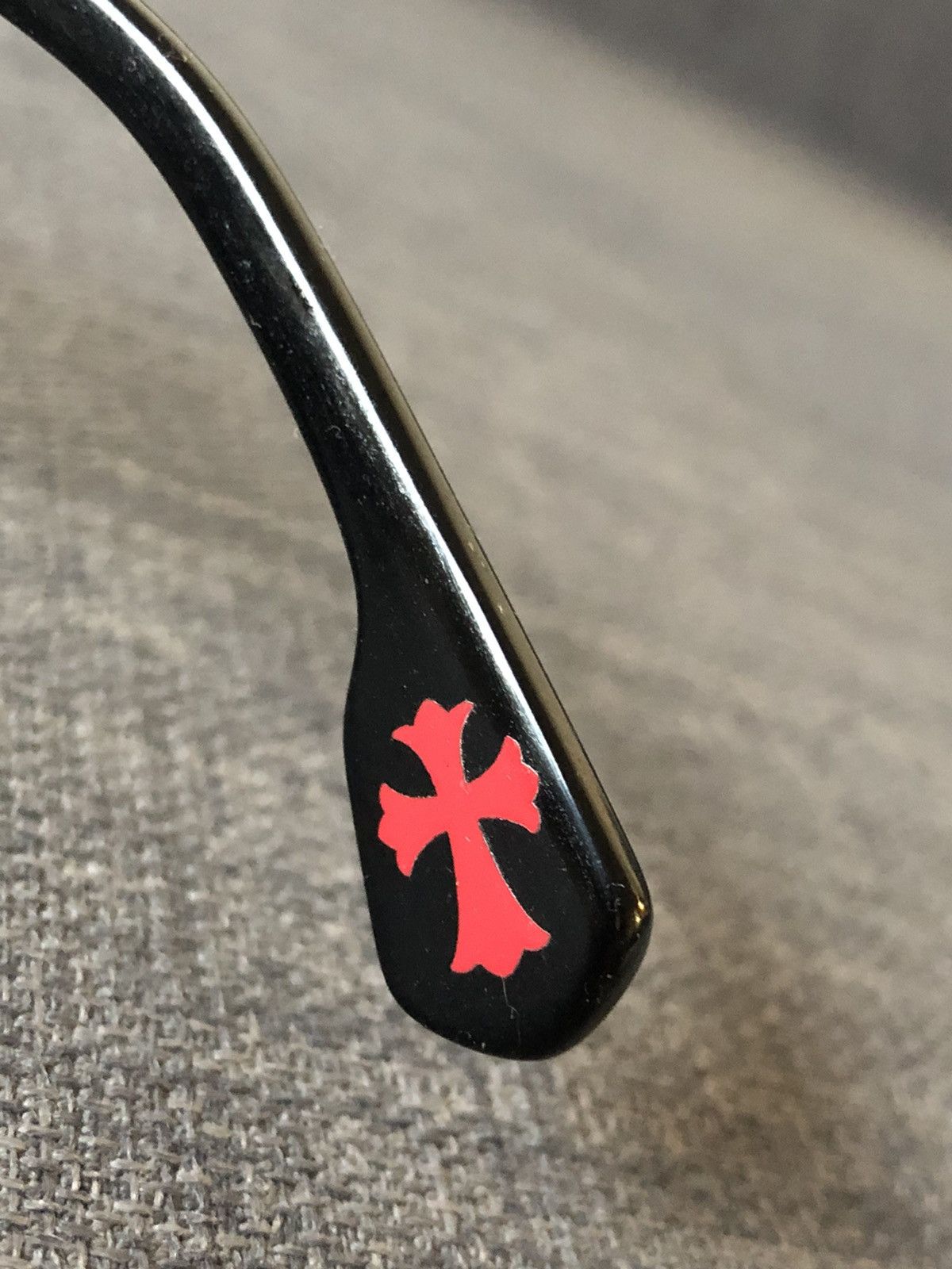 Chrome Hearts Chrome Hearts 2000s Red Cross Red Lens Silver Hinge Shades Size ONE SIZE - 11 Thumbnail