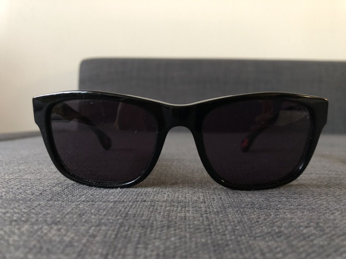 Chrome Hearts Chrome Hearts 2000s Red Cross Red Lens Silver Hinge Shades Size ONE SIZE - 4 Thumbnail