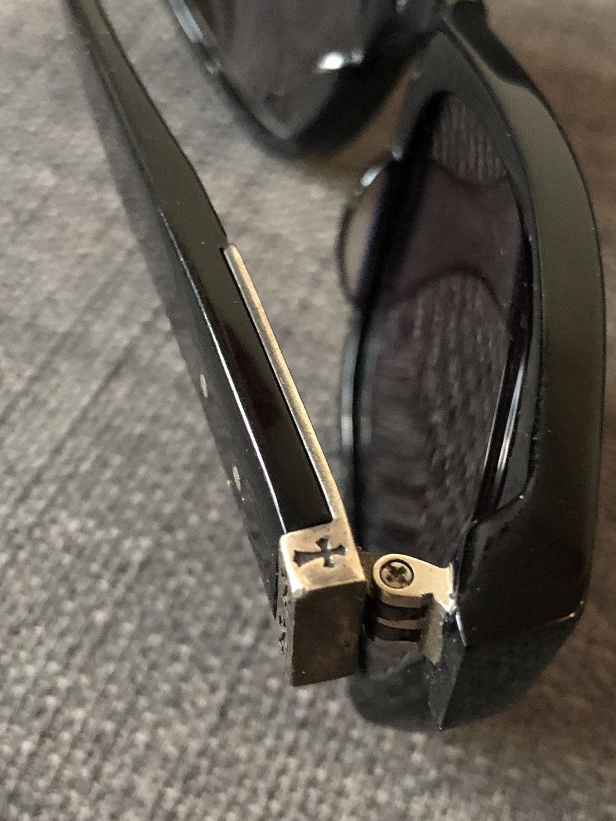Chrome Hearts Chrome Hearts 2000s Red Cross Red Lens Silver Hinge Shades Size ONE SIZE - 6 Thumbnail