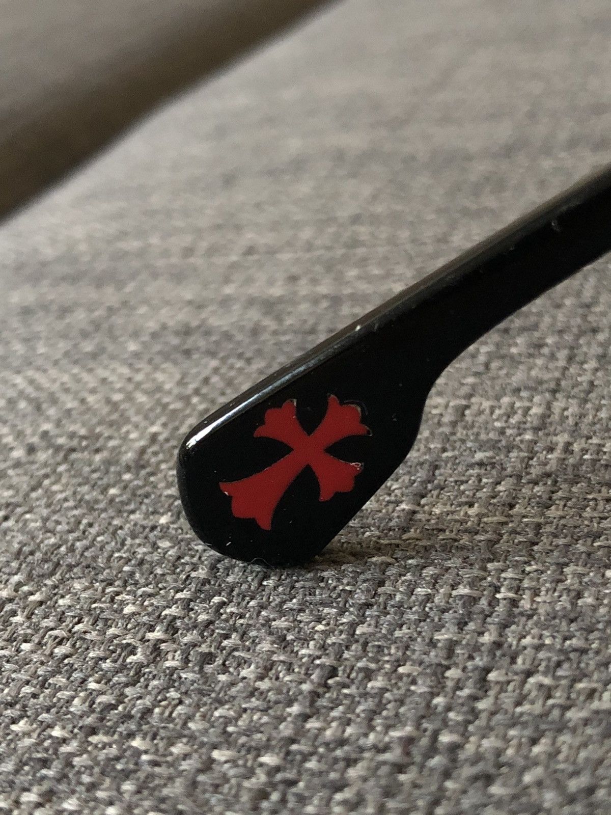 Chrome Hearts Chrome Hearts 2000s Red Cross Red Lens Silver Hinge Shades Size ONE SIZE - 10 Thumbnail