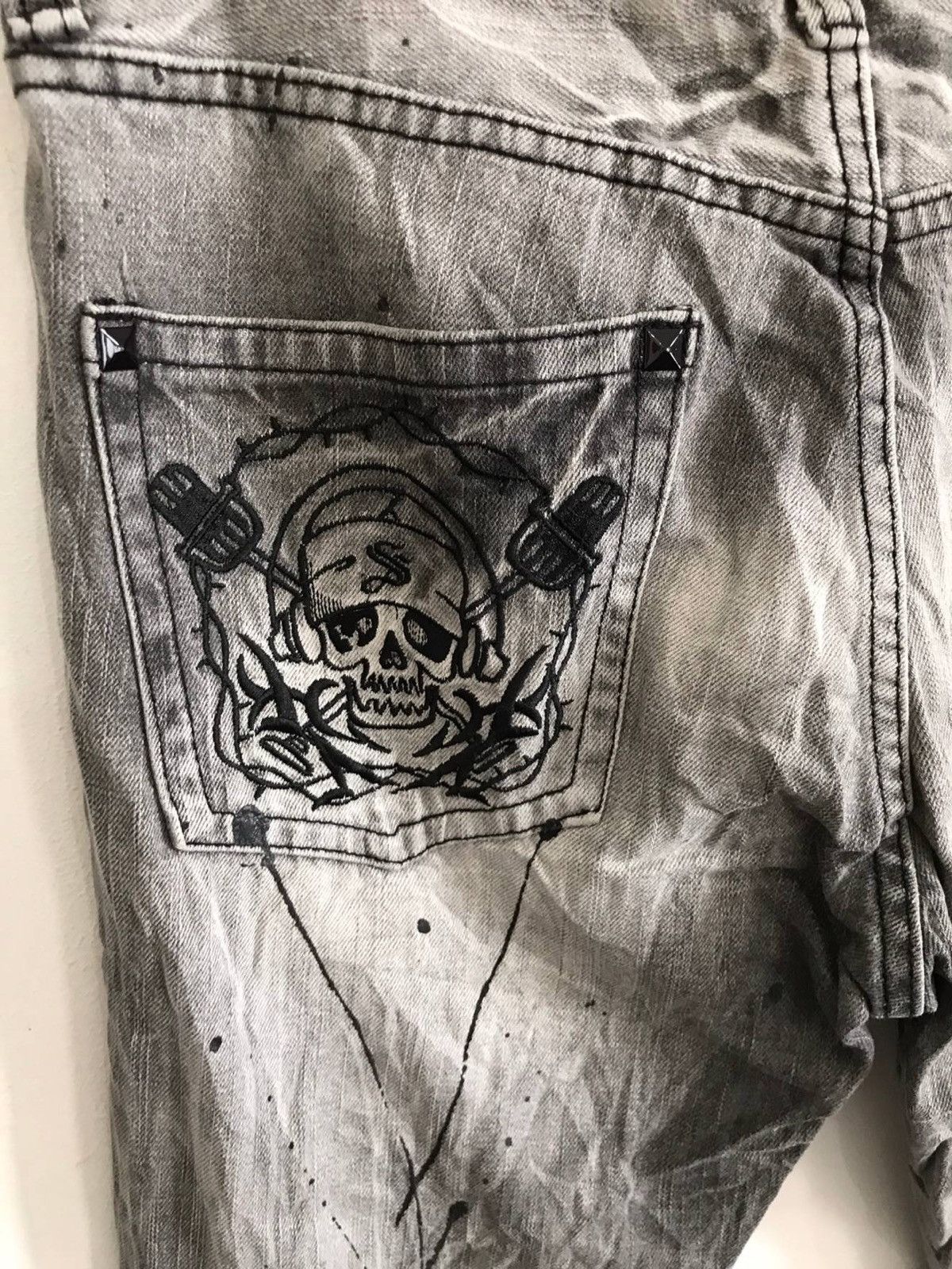 Designer × Japanese Brand Japan Sorridere Splatter Paint Distressed Jeans Size US 32 / EU 48 - 7 Thumbnail