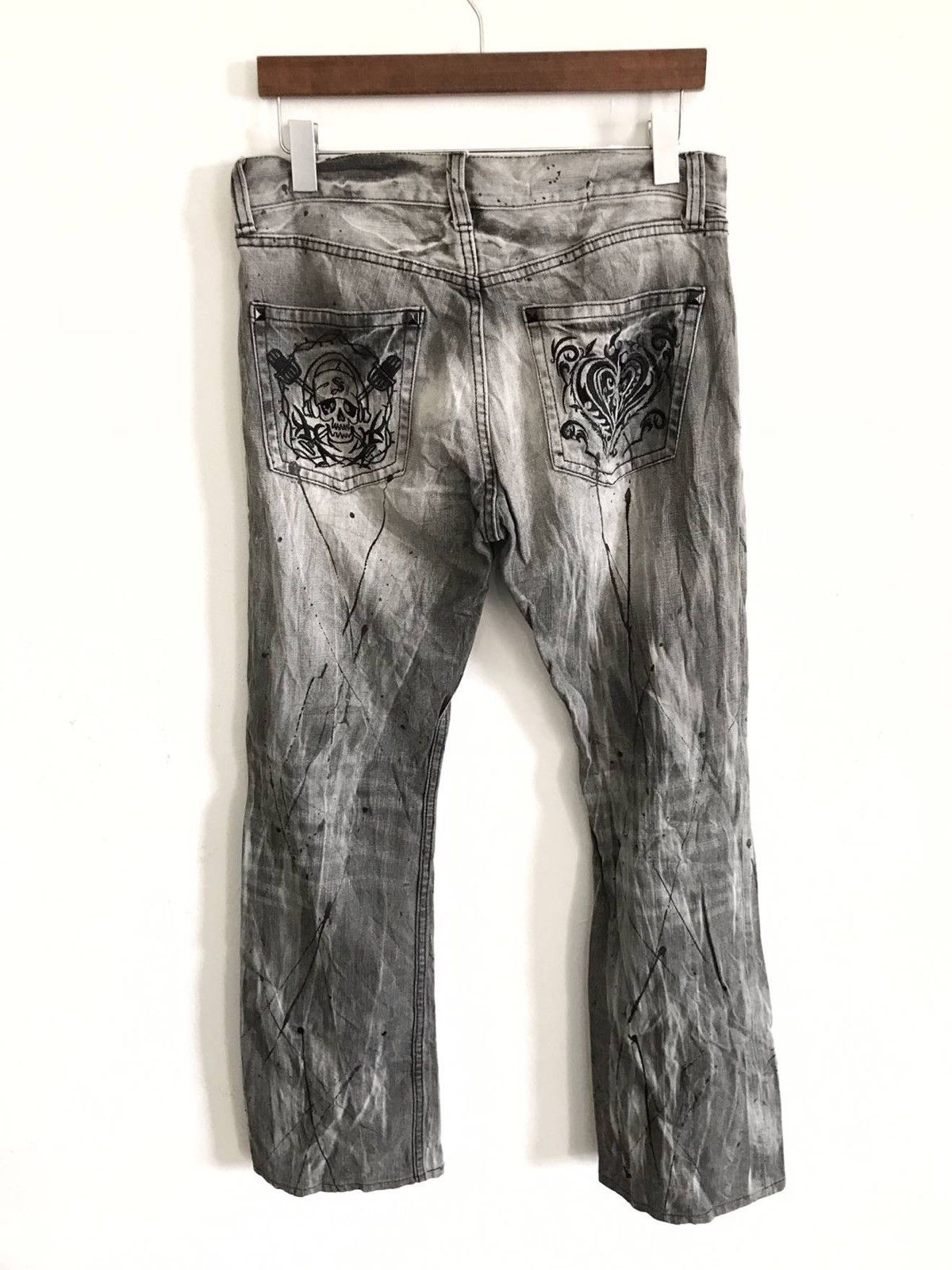 Designer × Japanese Brand Japan Sorridere Splatter Paint Distressed Jeans Size US 32 / EU 48 - 3 Thumbnail