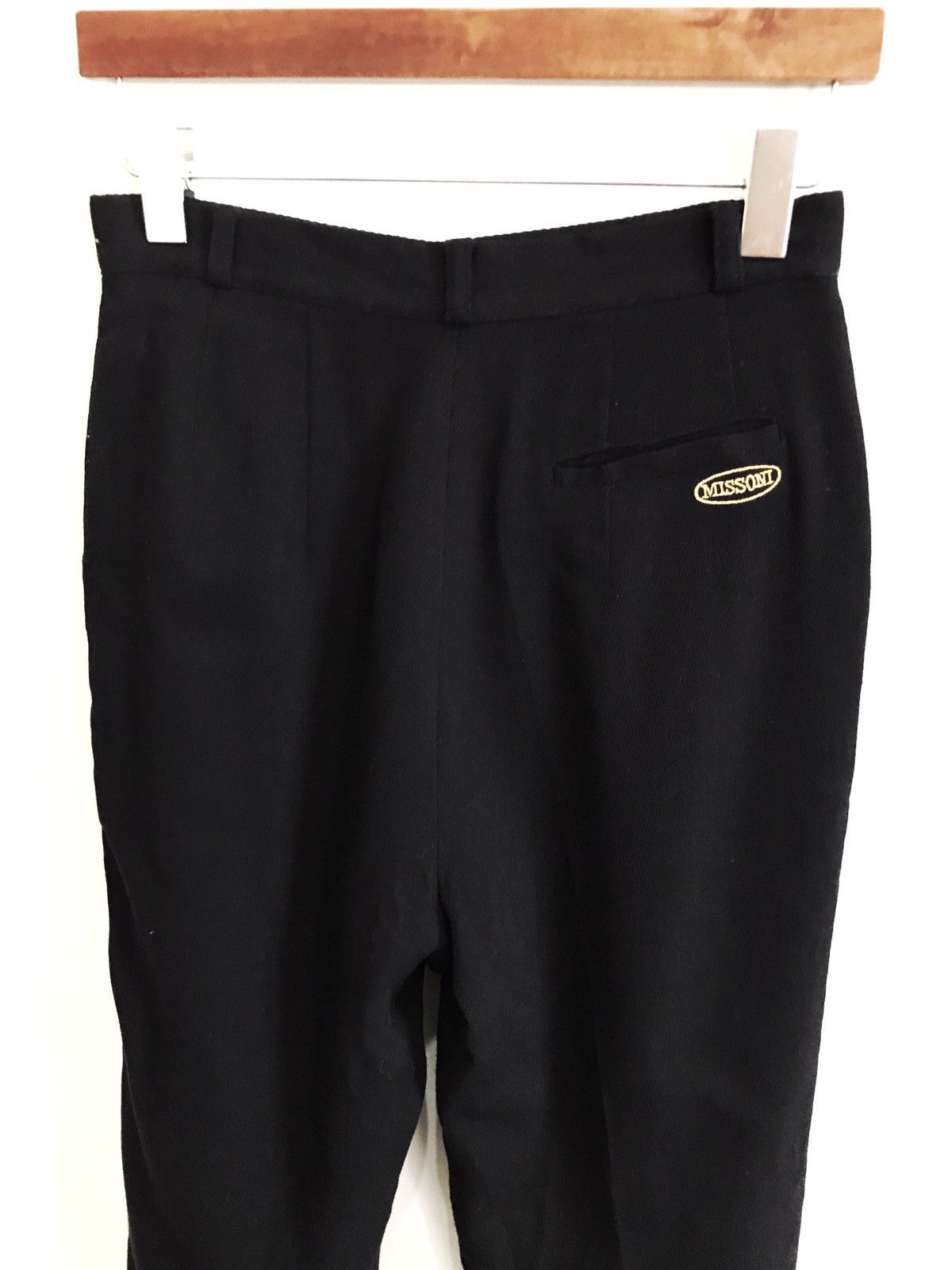 Missoni × Vintage Missoni High Waist Gabardine Black Vintage Pants Size US 26 / EU 42 - 1 Thumbnail