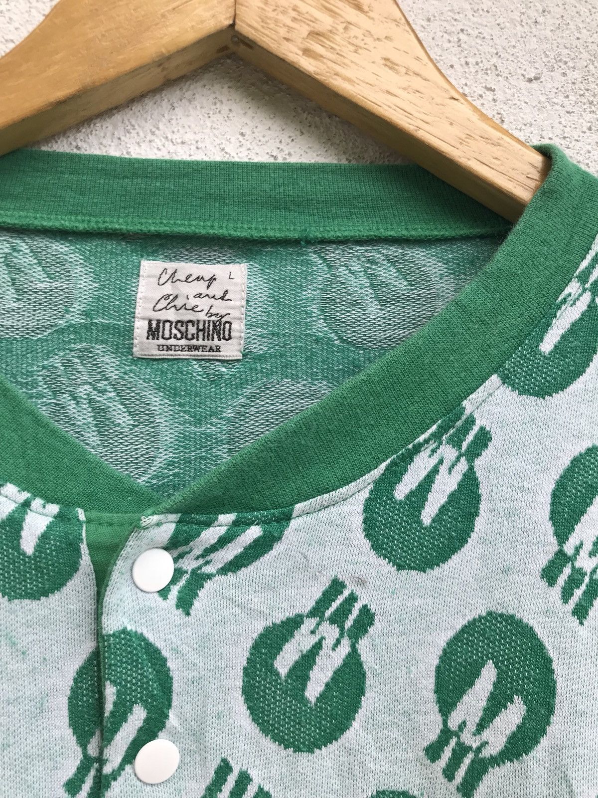 Moschino Mochino Cheap & Chic Fullprinted Polka dots Knit Sweatshirt Size US L / EU 52-54 / 3 - 7 Thumbnail