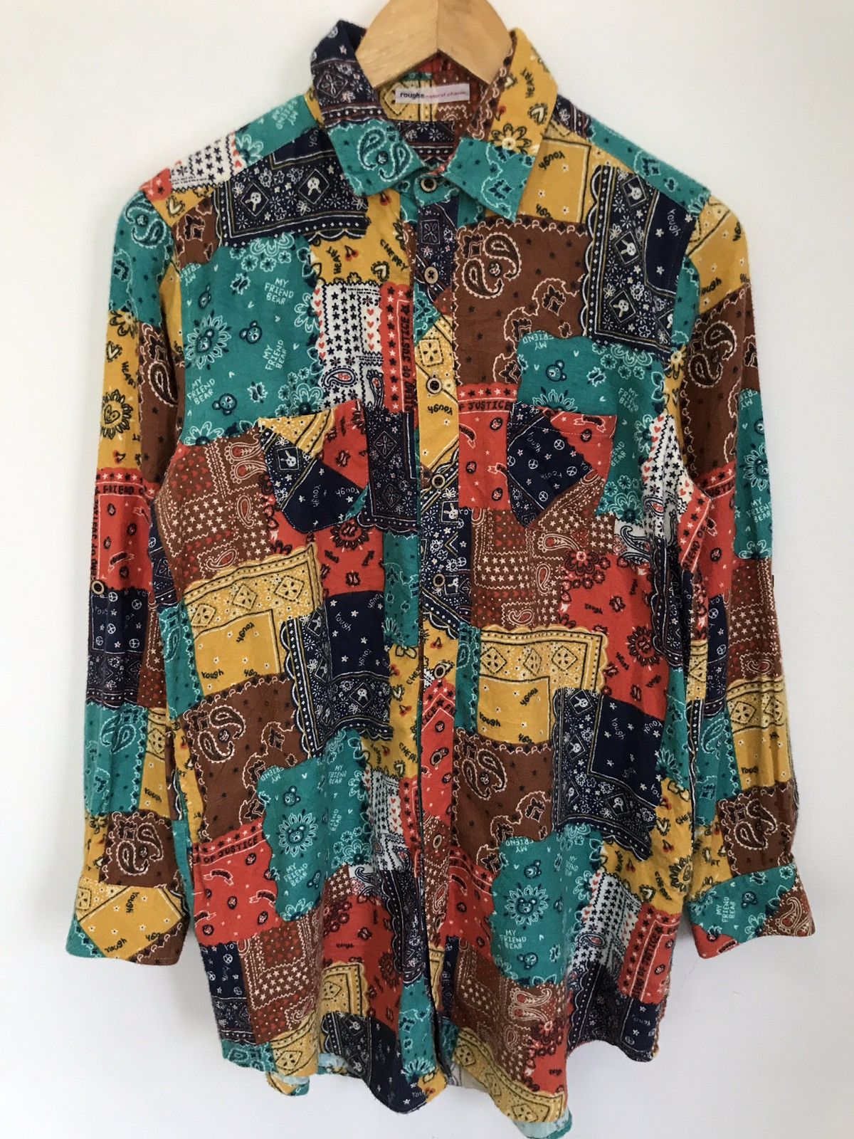 Japanese Brand Union Made Rough Bandana Shirt Visvim Kapital Style Size US S / EU 44-46 / 1 - 4 Thumbnail