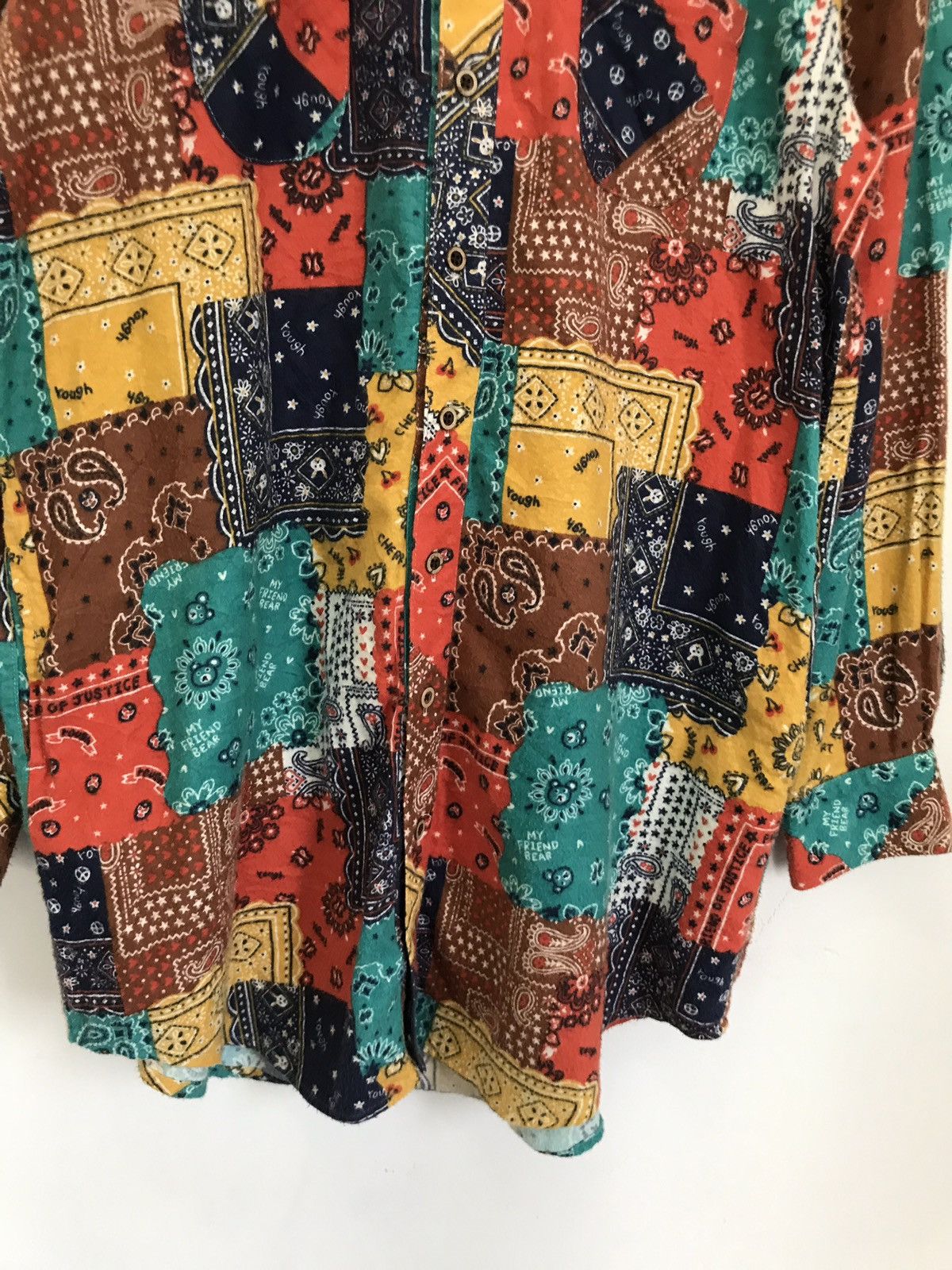 Japanese Brand Union Made Rough Bandana Shirt Visvim Kapital Style Size US S / EU 44-46 / 1 - 5 Thumbnail