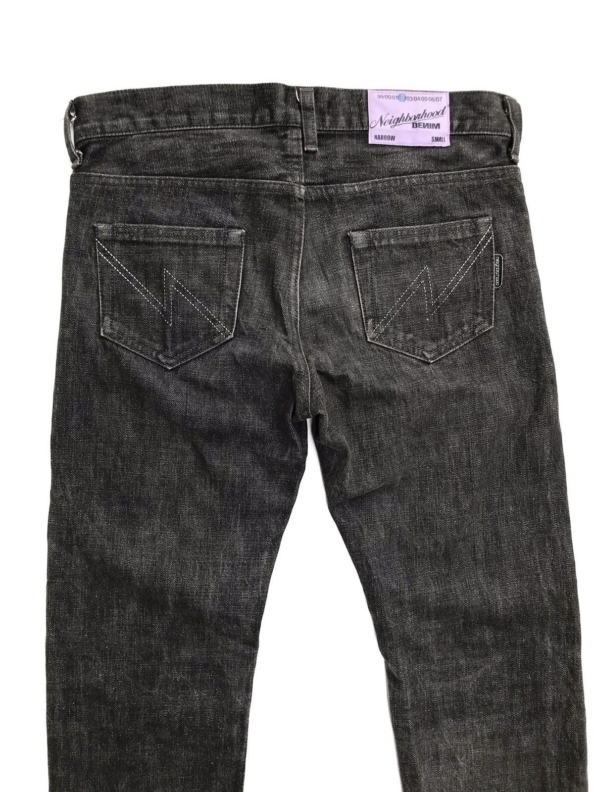 Neighborhood Neighborhood Denim Narrow 02 Black Distressed Selvedge Jean Size US 30 / EU 46 - 4 Thumbnail