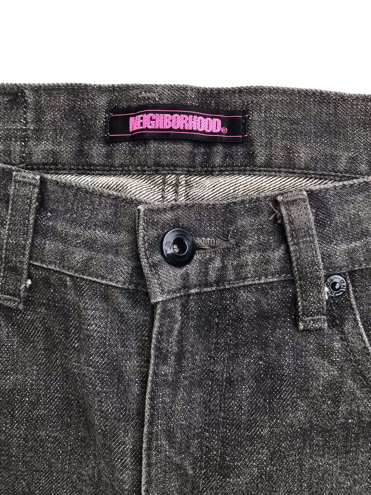 Neighborhood Neighborhood Denim Narrow 02 Black Distressed Selvedge Jean Size US 30 / EU 46 - 9 Thumbnail
