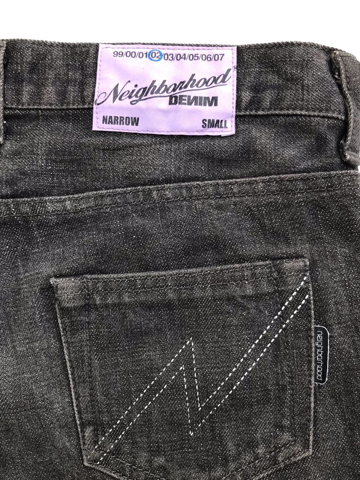 Neighborhood Neighborhood Denim Narrow 02 Black Distressed Selvedge Jean Size US 30 / EU 46 - 11 Thumbnail