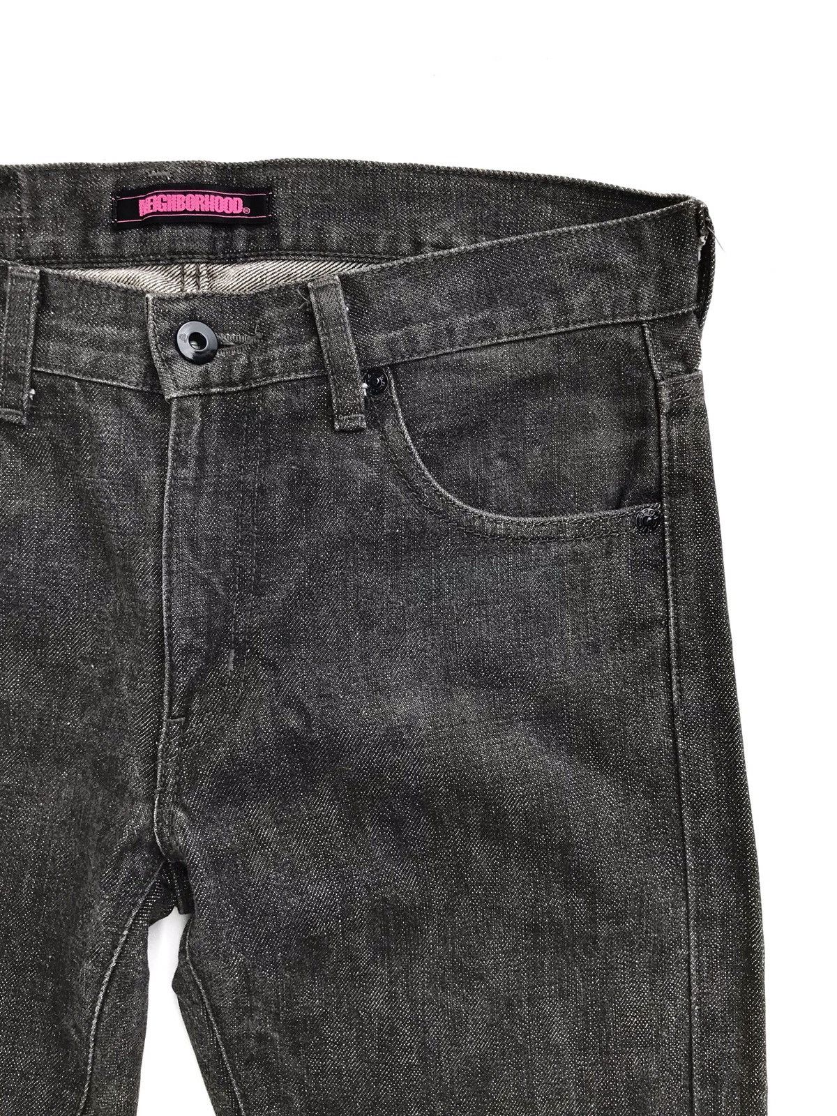 Neighborhood Neighborhood Denim Narrow 02 Black Distressed Selvedge Jean Size US 30 / EU 46 - 5 Thumbnail