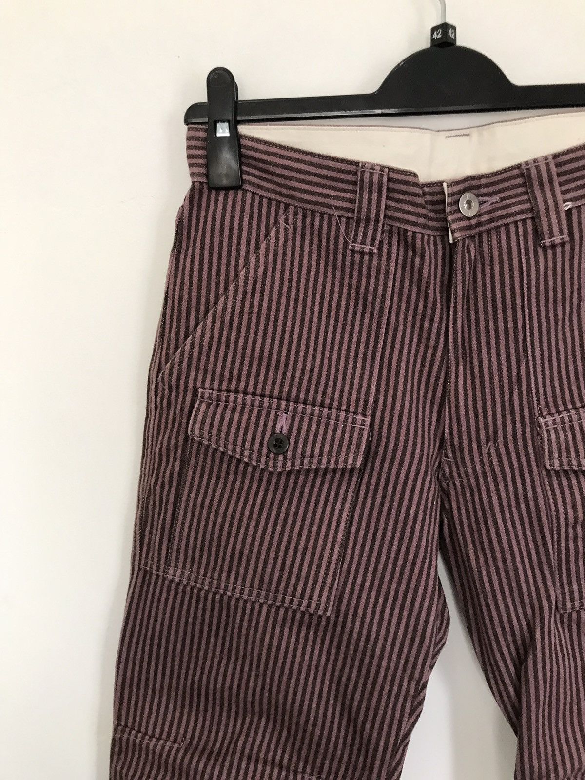 Boycott × Japanese Brand Vintage Japanese Brand Boycott Wool Stripes Trousers Pants Size US 28 / EU 44 - 3 Thumbnail