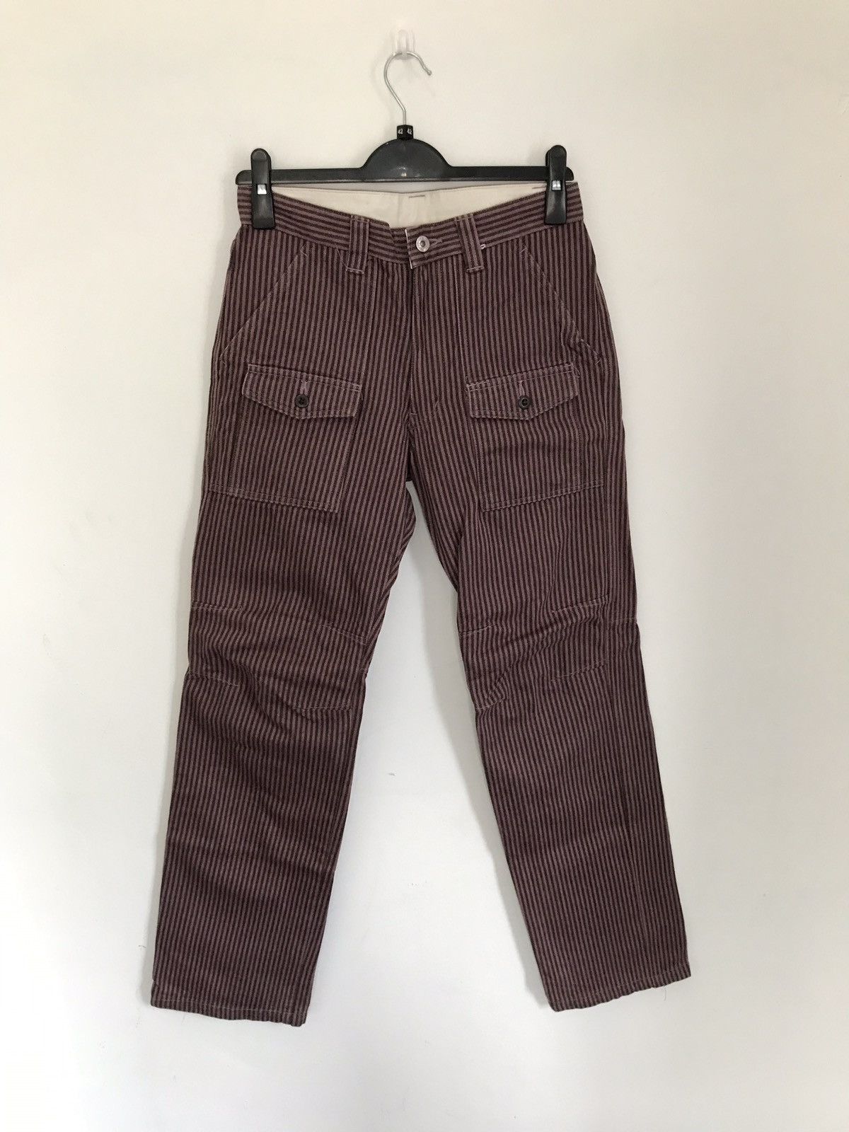 Boycott × Japanese Brand Vintage Japanese Brand Boycott Wool Stripes Trousers Pants Size US 28 / EU 44 - 2 Thumbnail