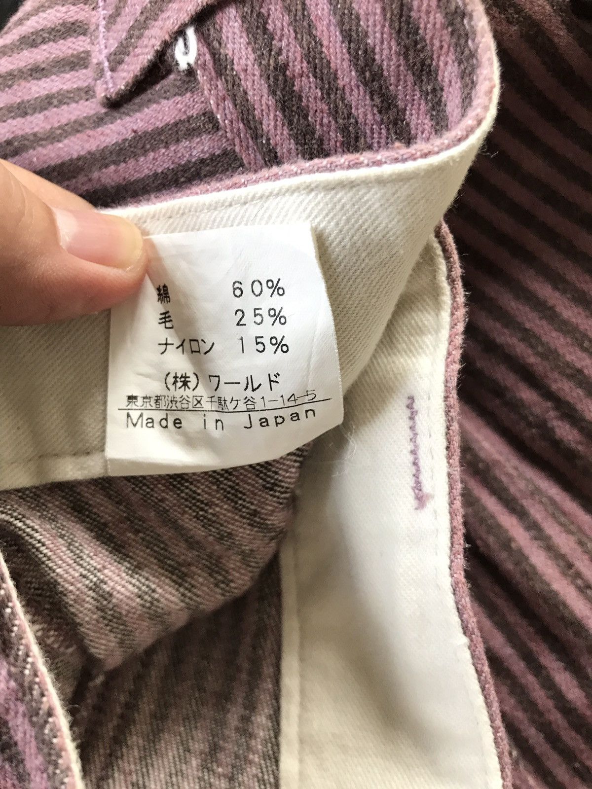 Boycott × Japanese Brand Vintage Japanese Brand Boycott Wool Stripes Trousers Pants Size US 28 / EU 44 - 11 Thumbnail