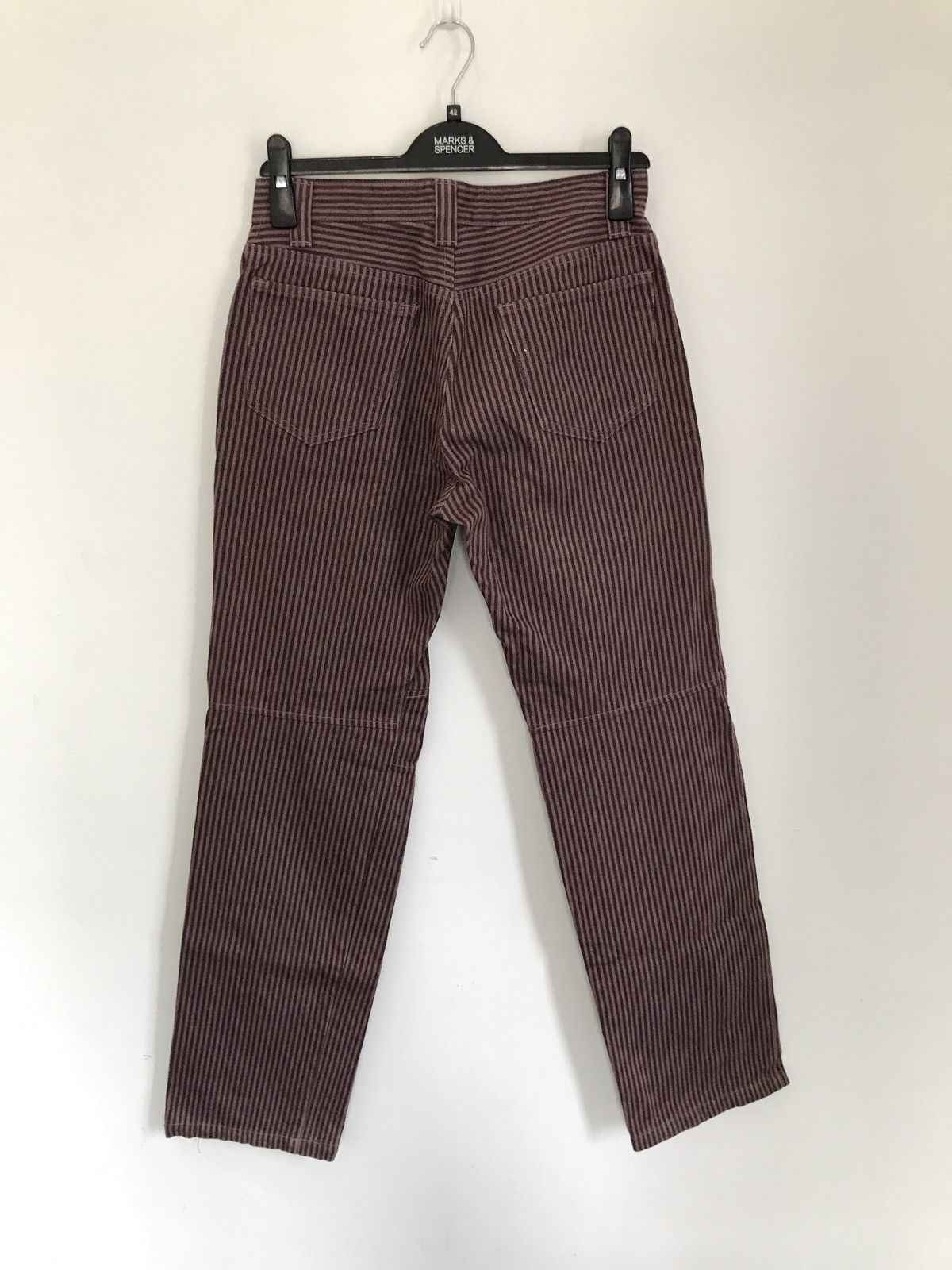Boycott × Japanese Brand Vintage Japanese Brand Boycott Wool Stripes Trousers Pants Size US 28 / EU 44 - 4 Thumbnail