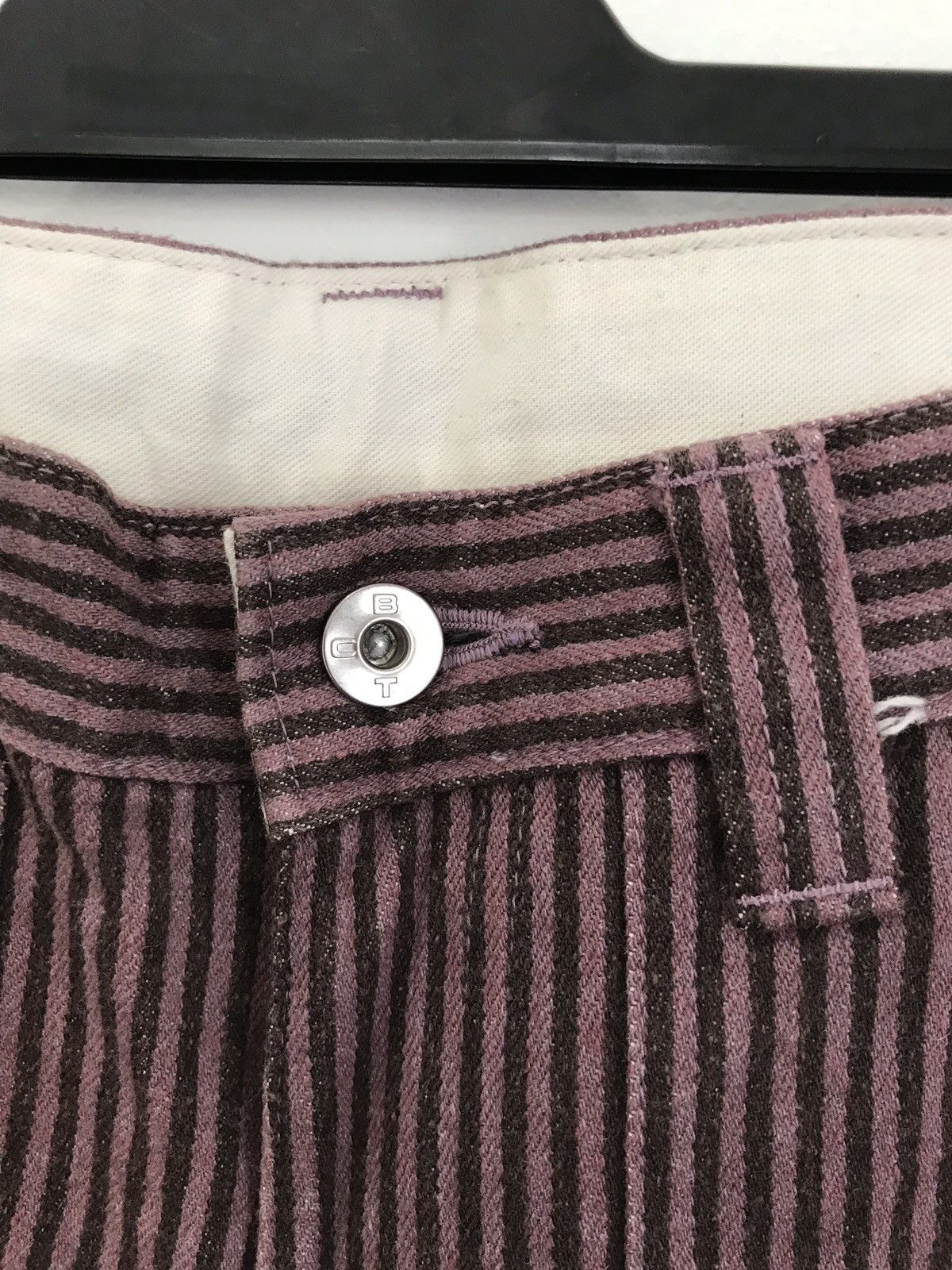 Boycott × Japanese Brand Vintage Japanese Brand Boycott Wool Stripes Trousers Pants Size US 28 / EU 44 - 8 Thumbnail