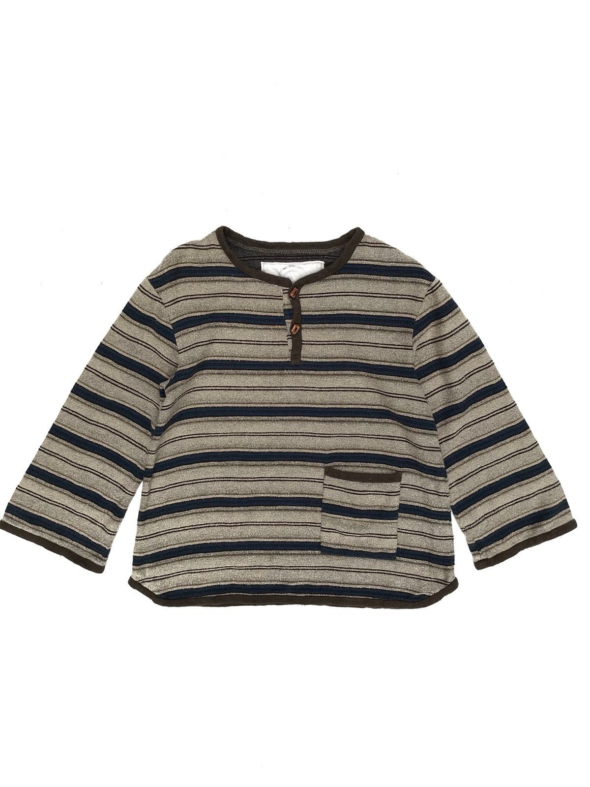 image of Designer B.n.t Stripes Kapital Style in Brown, Men's (Size Small)