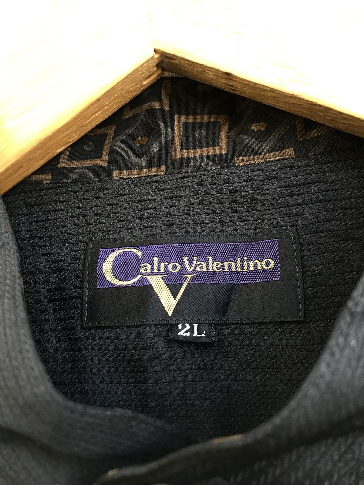 Vintage Calro Valentino Mandarin Collar Size US L / EU 52-54 / 3 - 8 Thumbnail