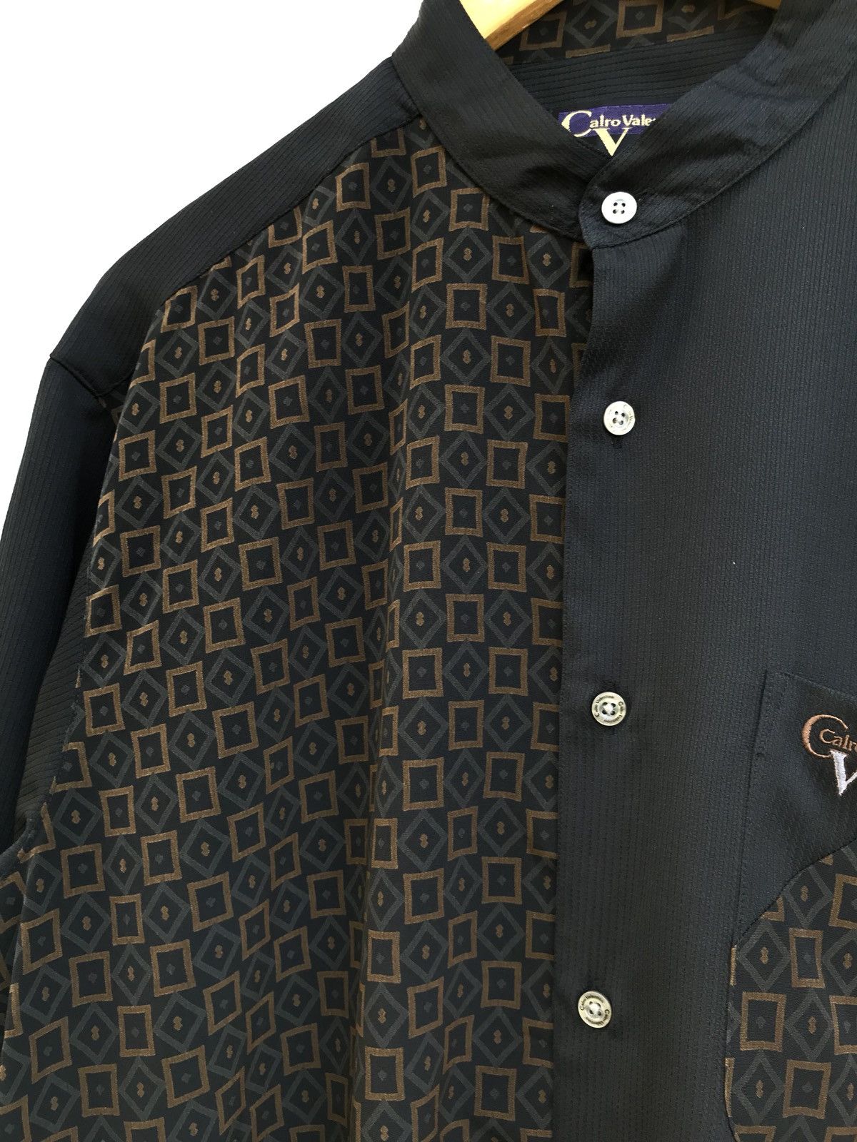 Vintage Calro Valentino Mandarin Collar Size US L / EU 52-54 / 3 - 2 Thumbnail