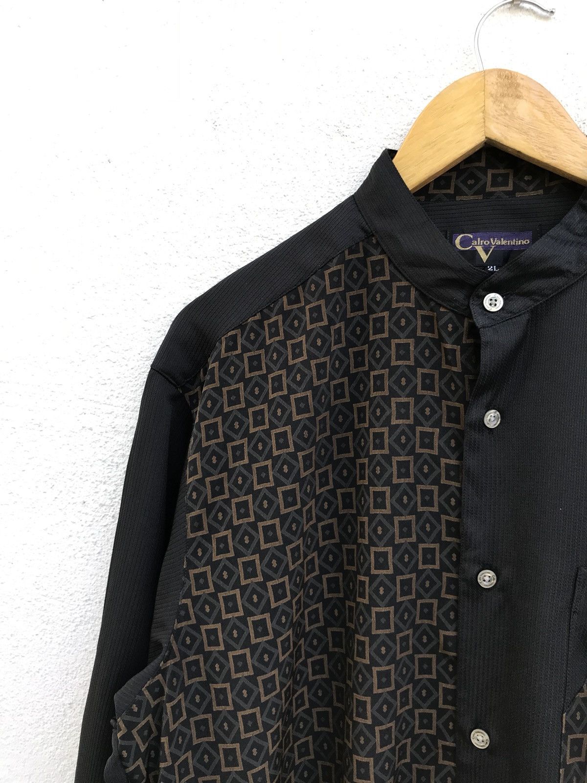 Vintage Calro Valentino Mandarin Collar Size US L / EU 52-54 / 3 - 6 Thumbnail