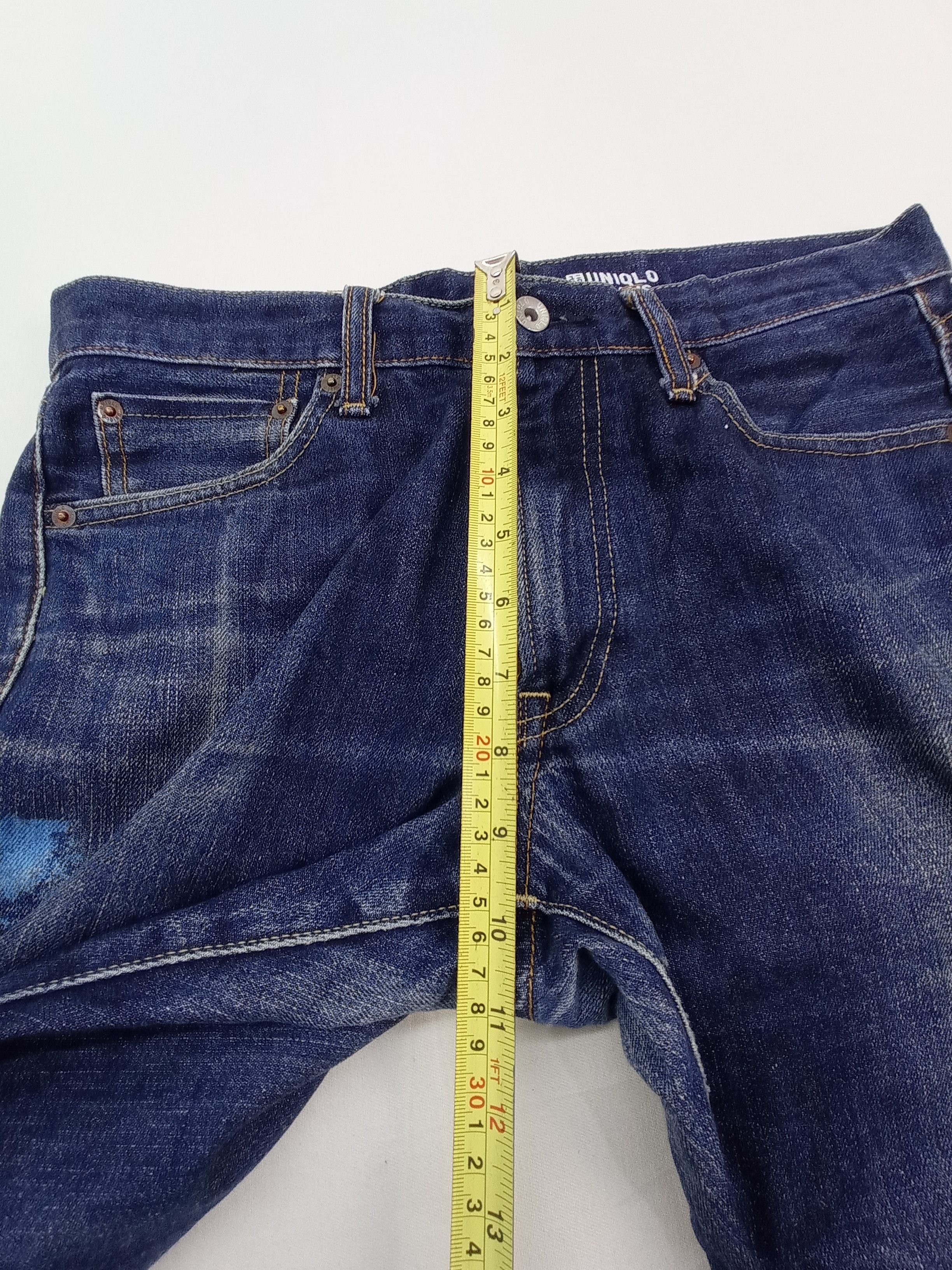 Japanese Brand 🔥Uniqlo Selvage Paint Splatter Denim Pants Size US 31 - 23 Thumbnail
