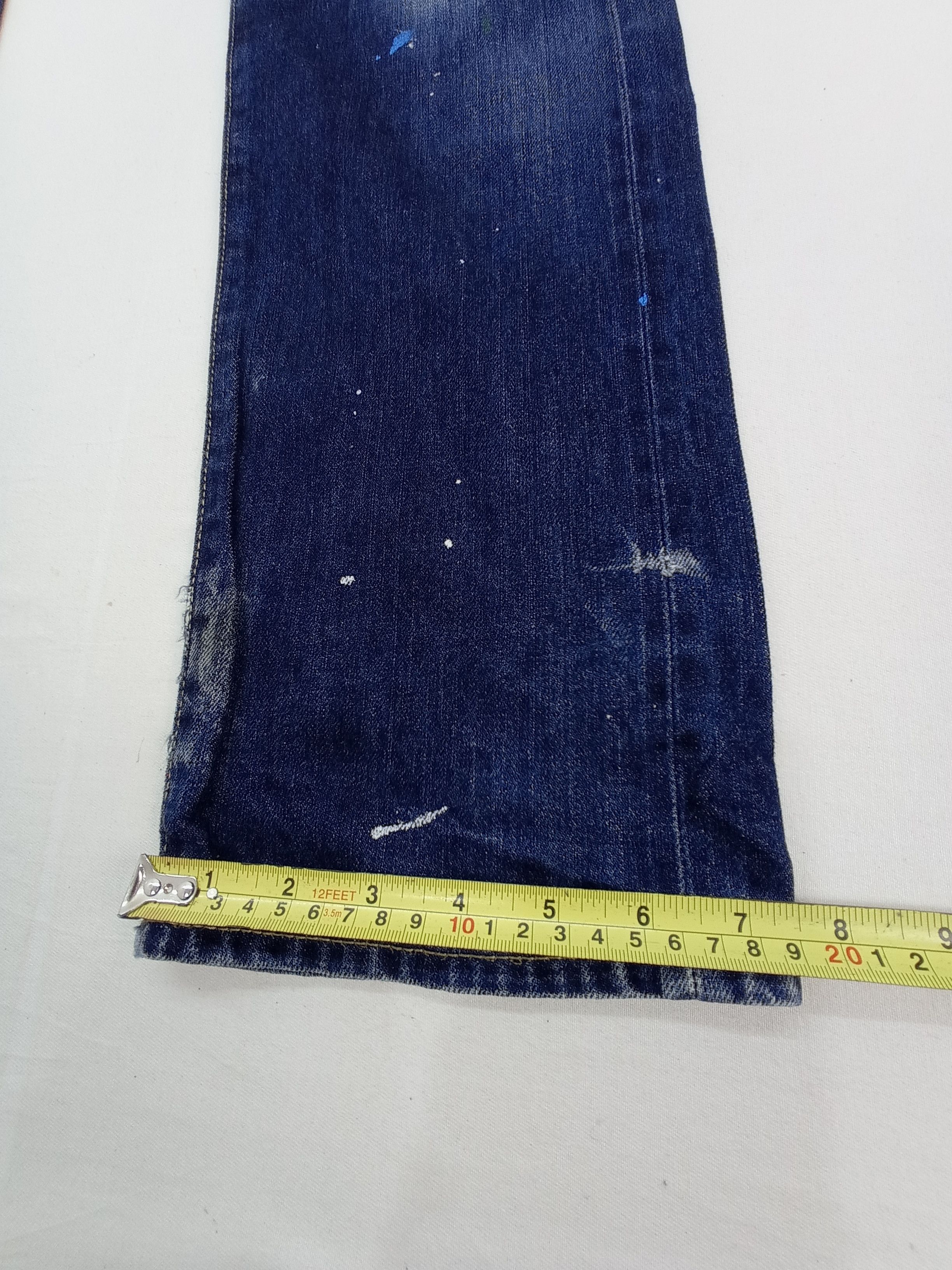 Japanese Brand 🔥Uniqlo Selvage Paint Splatter Denim Pants Size US 31 - 20 Thumbnail