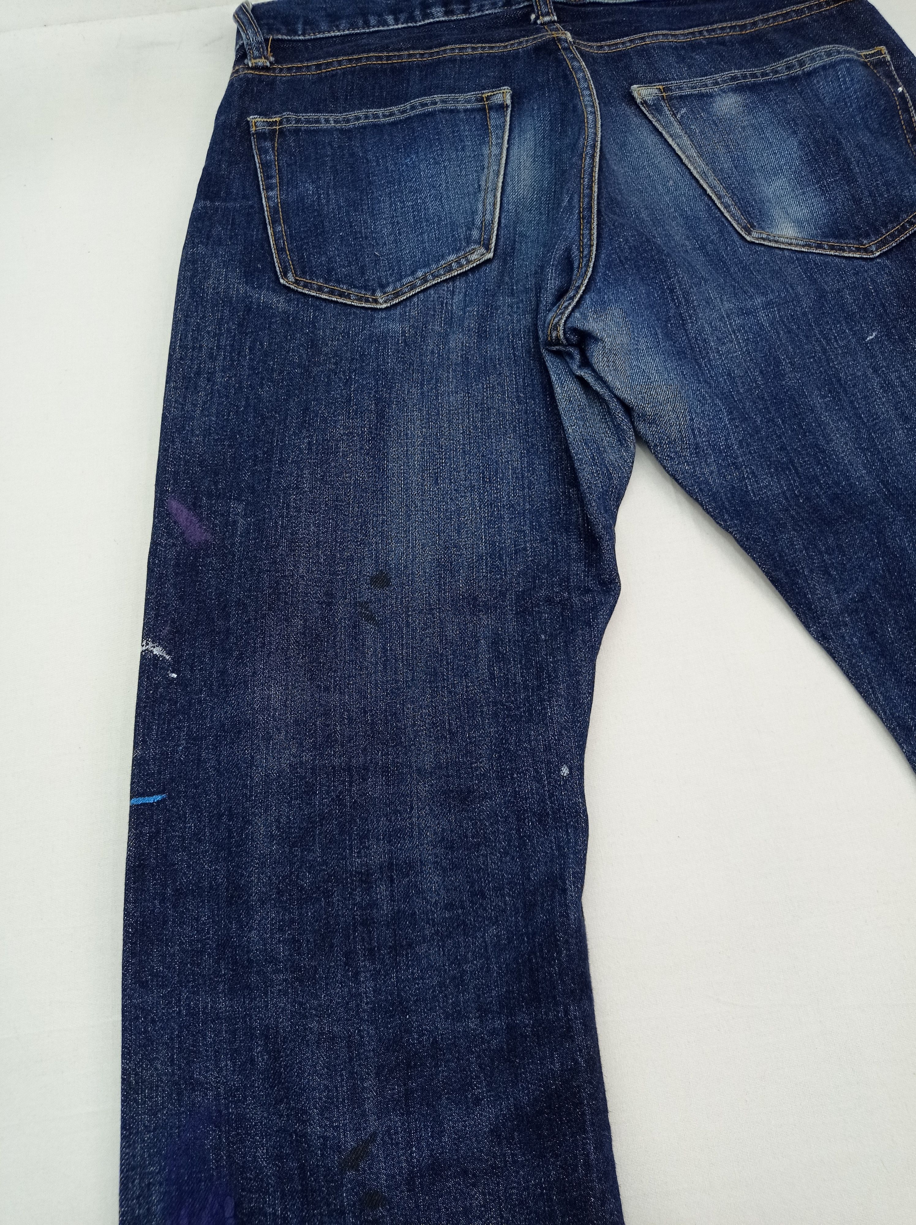 Japanese Brand 🔥Uniqlo Selvage Paint Splatter Denim Pants Size US 31 - 15 Thumbnail