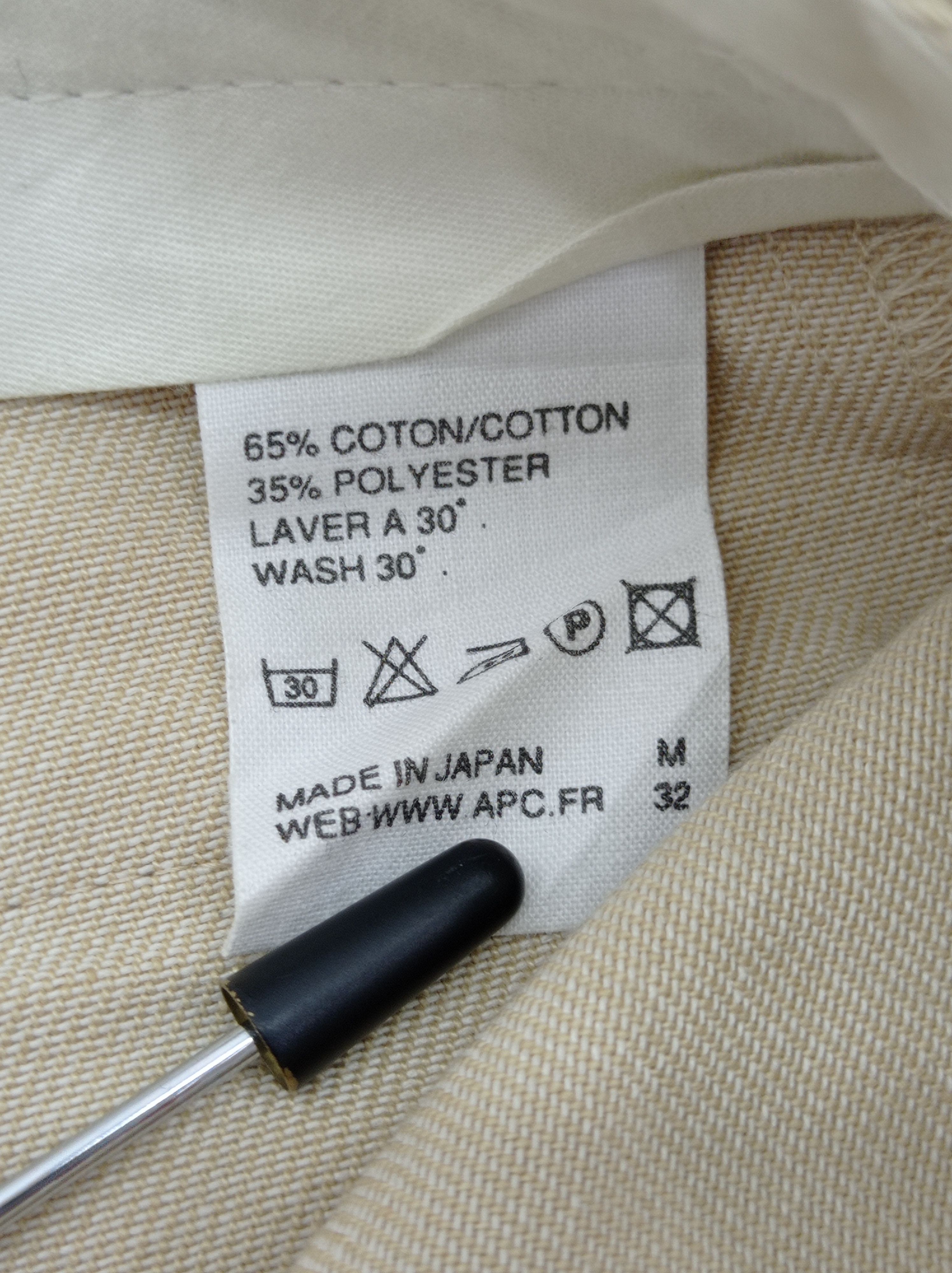 A.P.C. × Designer A.P.C Casual Cotton Pants Size US 30 / EU 46 - 5 Thumbnail